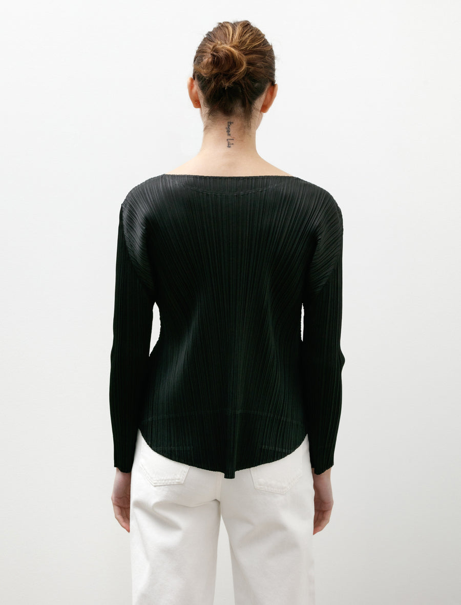 Monthly Colours Curved Hem Top Black - Image 3