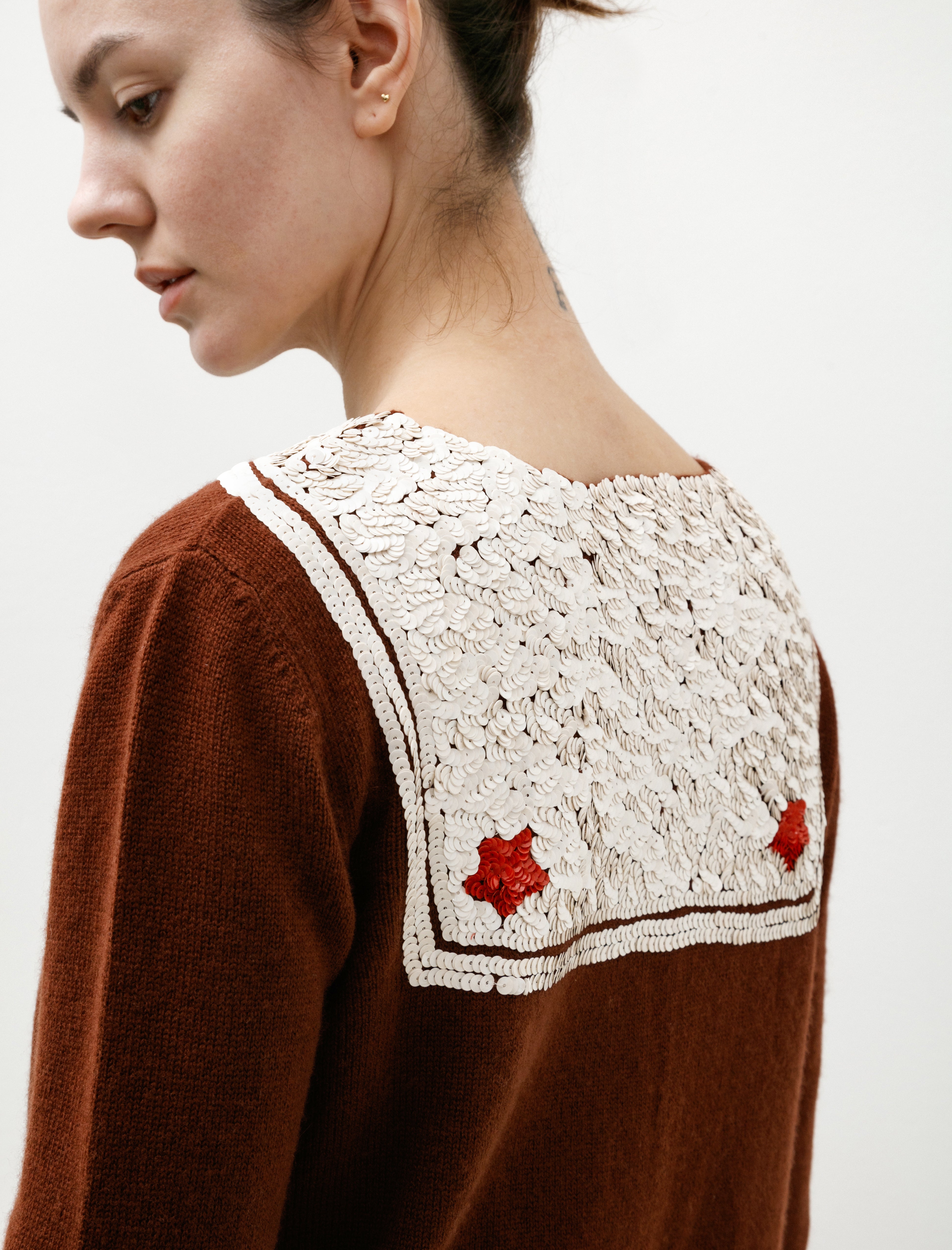 Bode Astoria Cardigan Brown