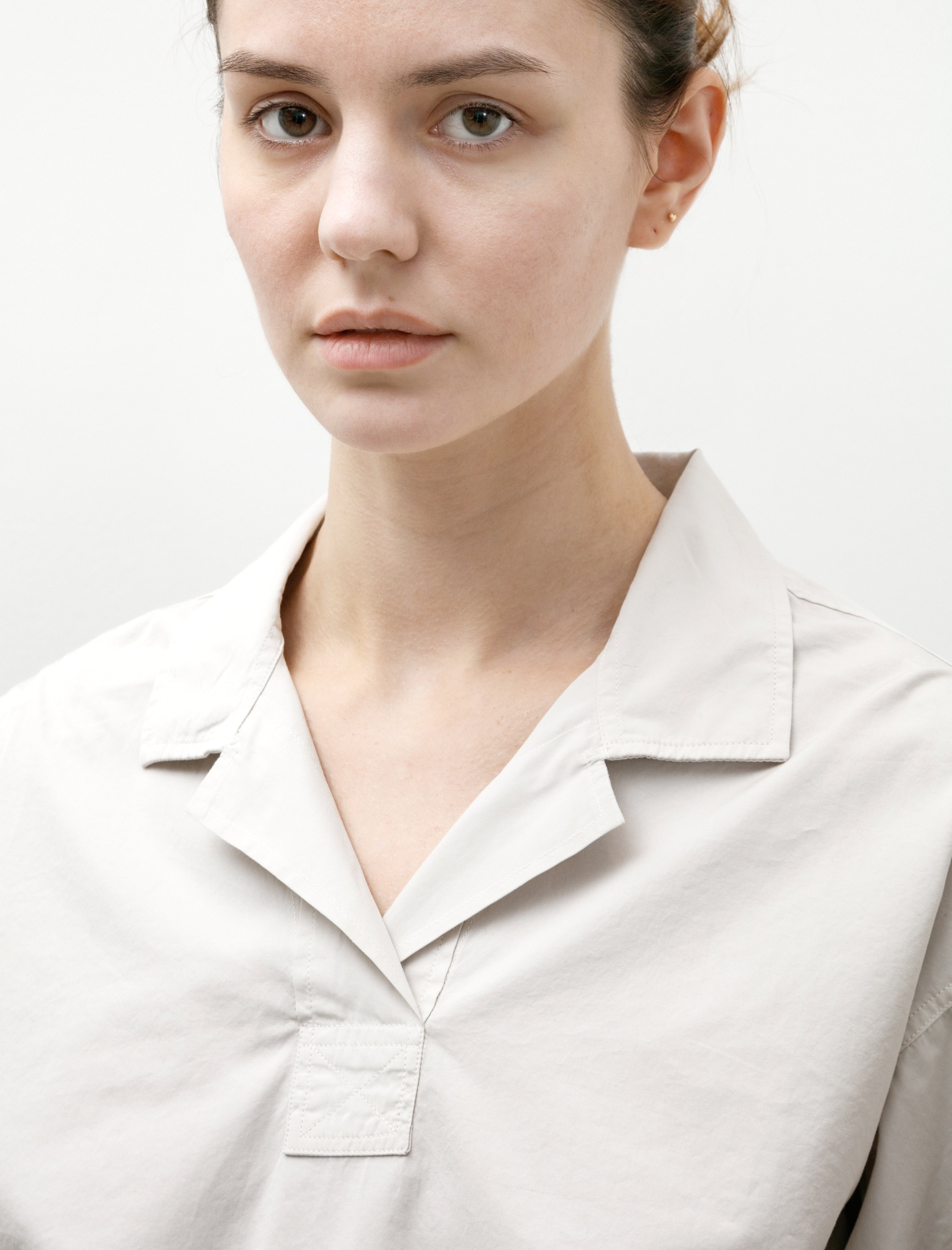 Margaret Howell MHL Kit Shirt Compact Cotton Poplin Putty