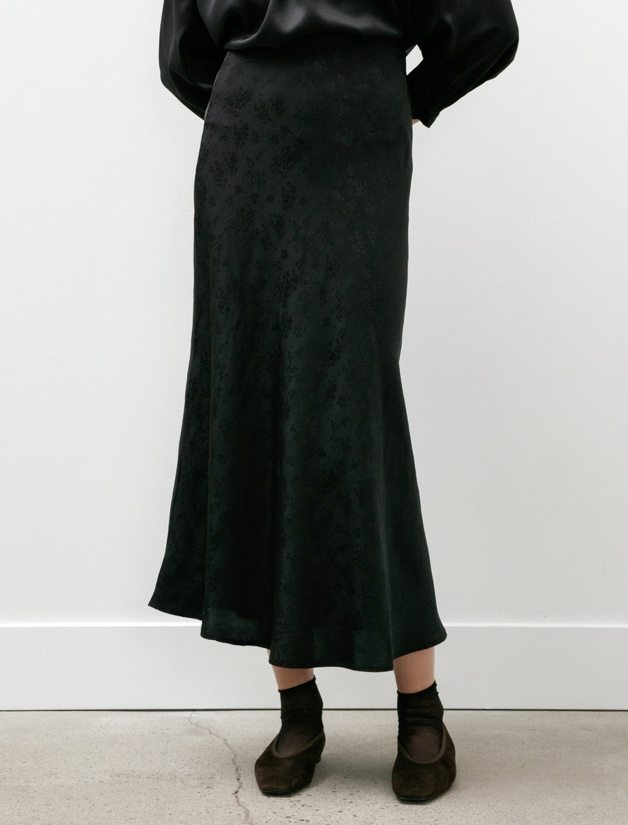 Moonflower Jacquard Skirt Black - Image 2