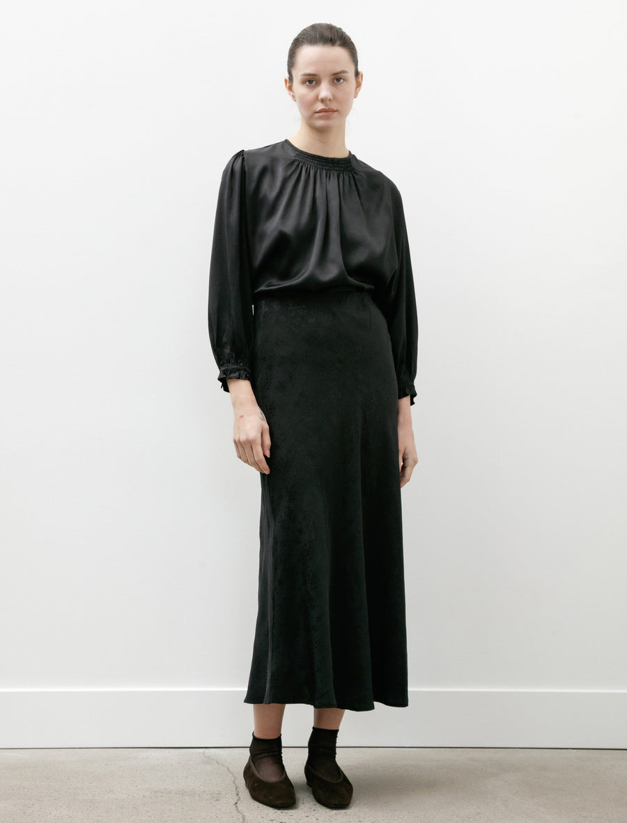 Moonflower Jacquard Skirt Black - Image 1