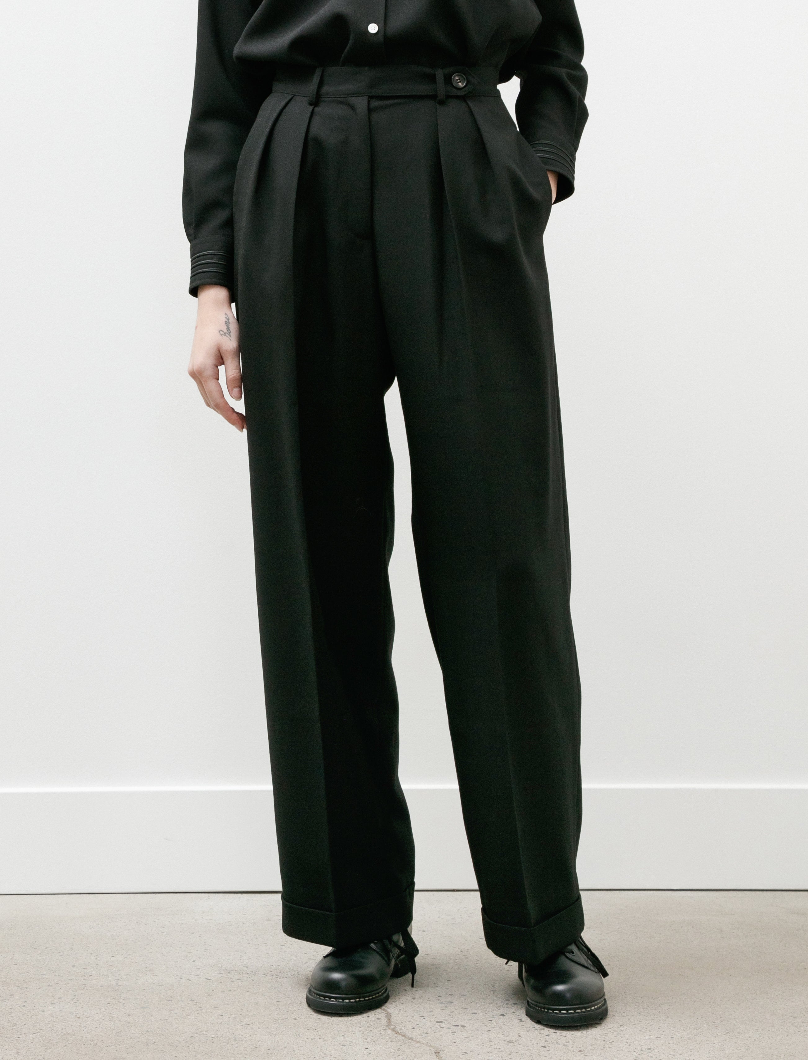 Bode Astor Port Trousers Black