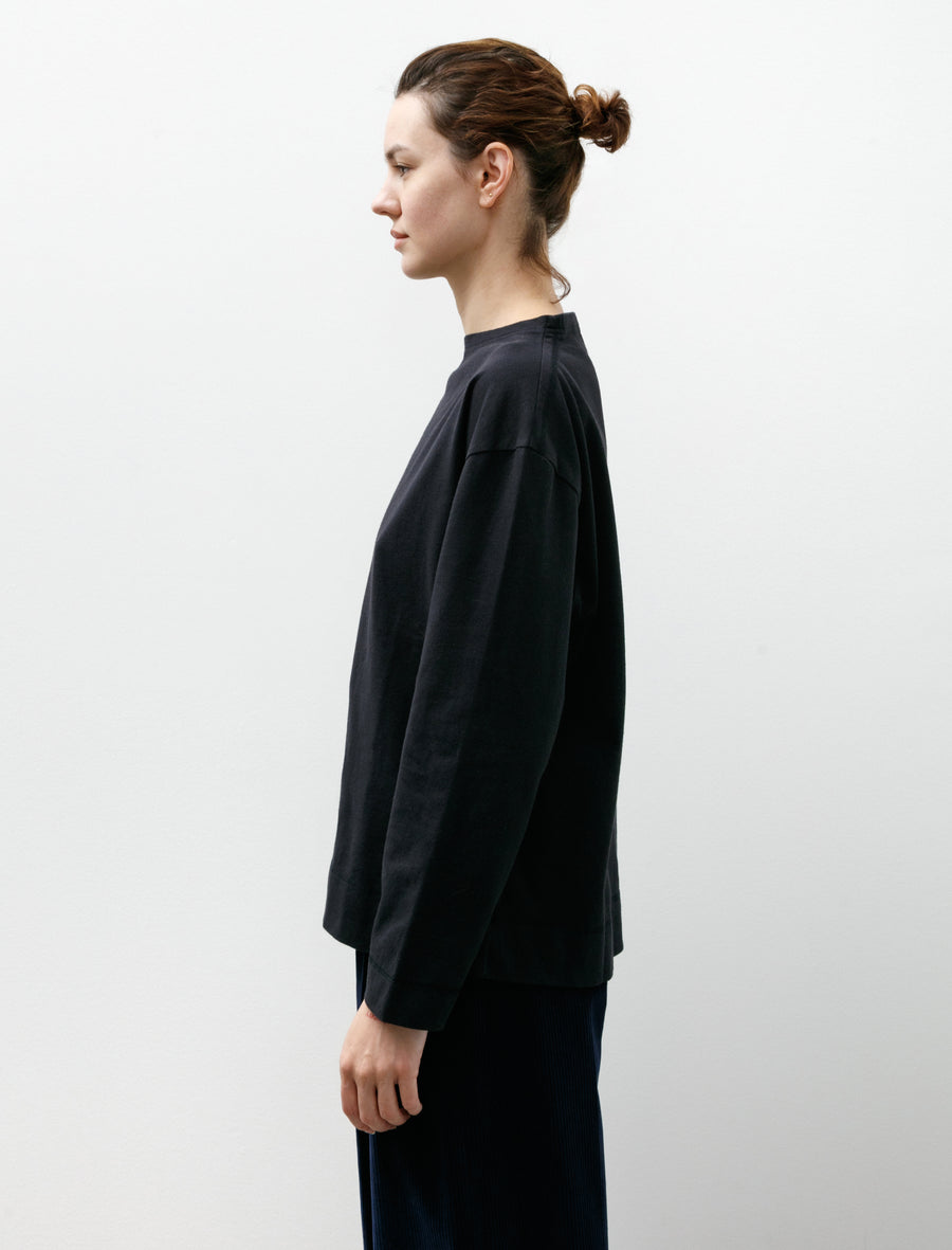 MHL Smock Neck T-Shirt Dense Cotton Jersey Ink - Image 3