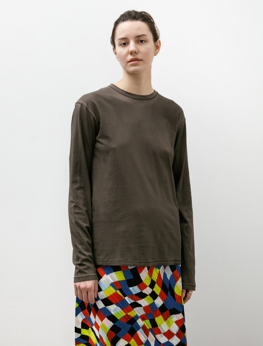 Bias Long Sleeve Tee Painted Barnwood - Image 1