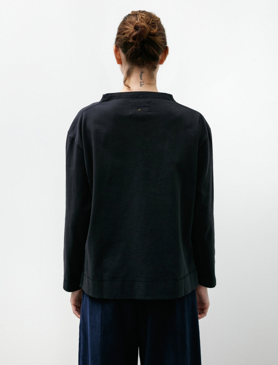 MHL Smock Neck T-Shirt Dense Cotton Jersey Ink - Image 4