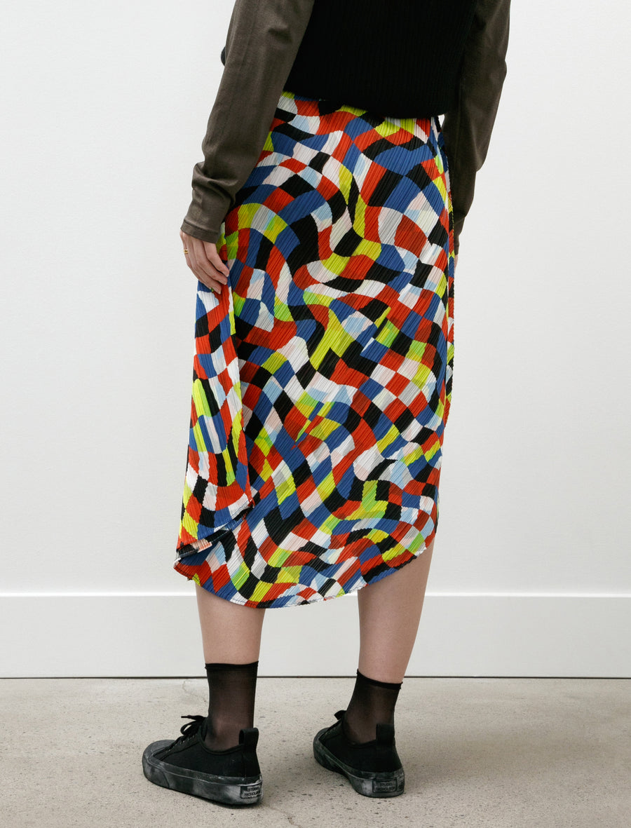 Dancing Squares Skirt Multi - Image 6