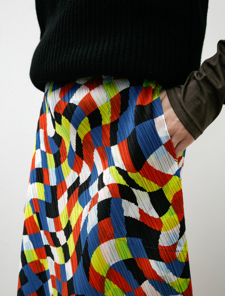 Dancing Squares Skirt Multi - Image 7