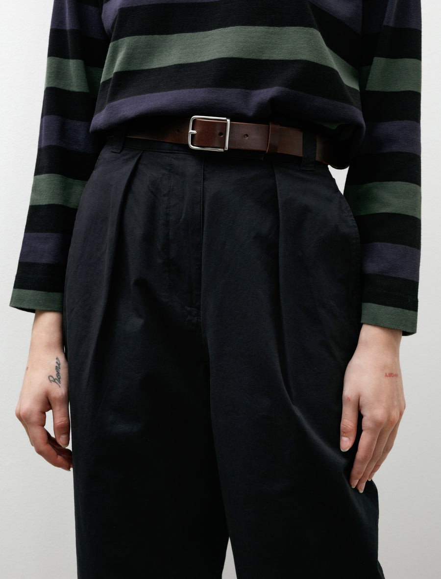 MHL Keeper Buckle Belt Leather Dark Brown - Image 5