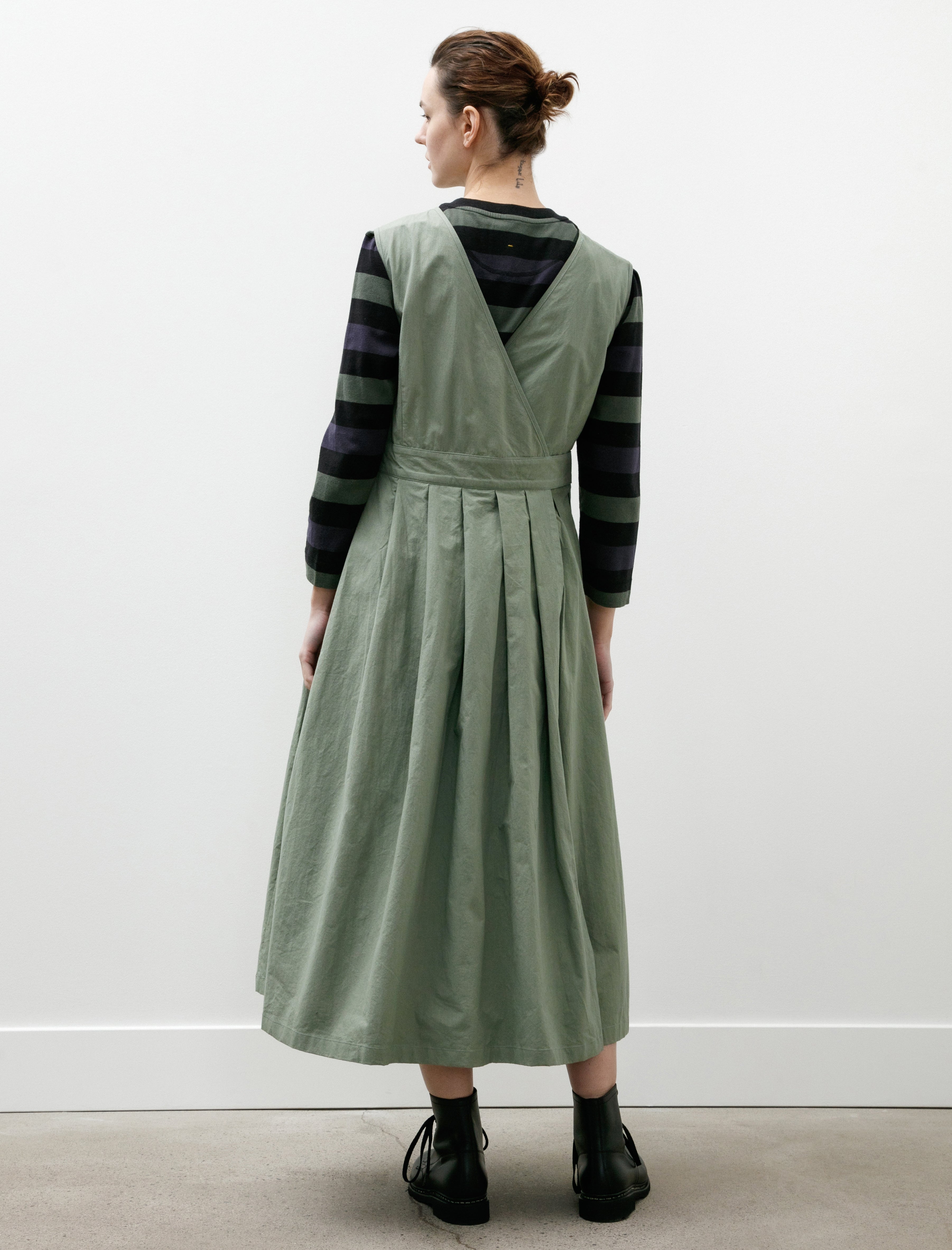 MAN-TLE W-R19 All-8 Korean Apron Dress Gum Weather