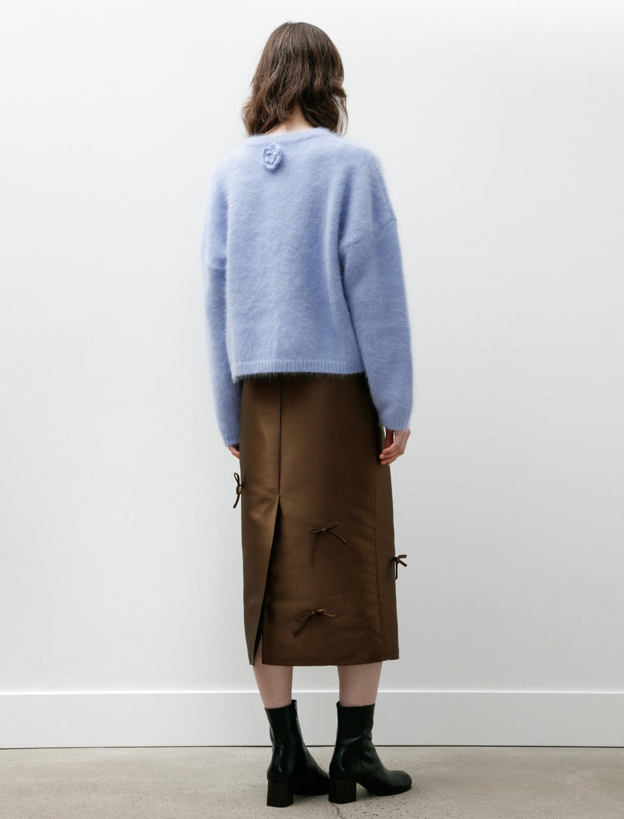 Simple Bow Skirt Brown - Image 5