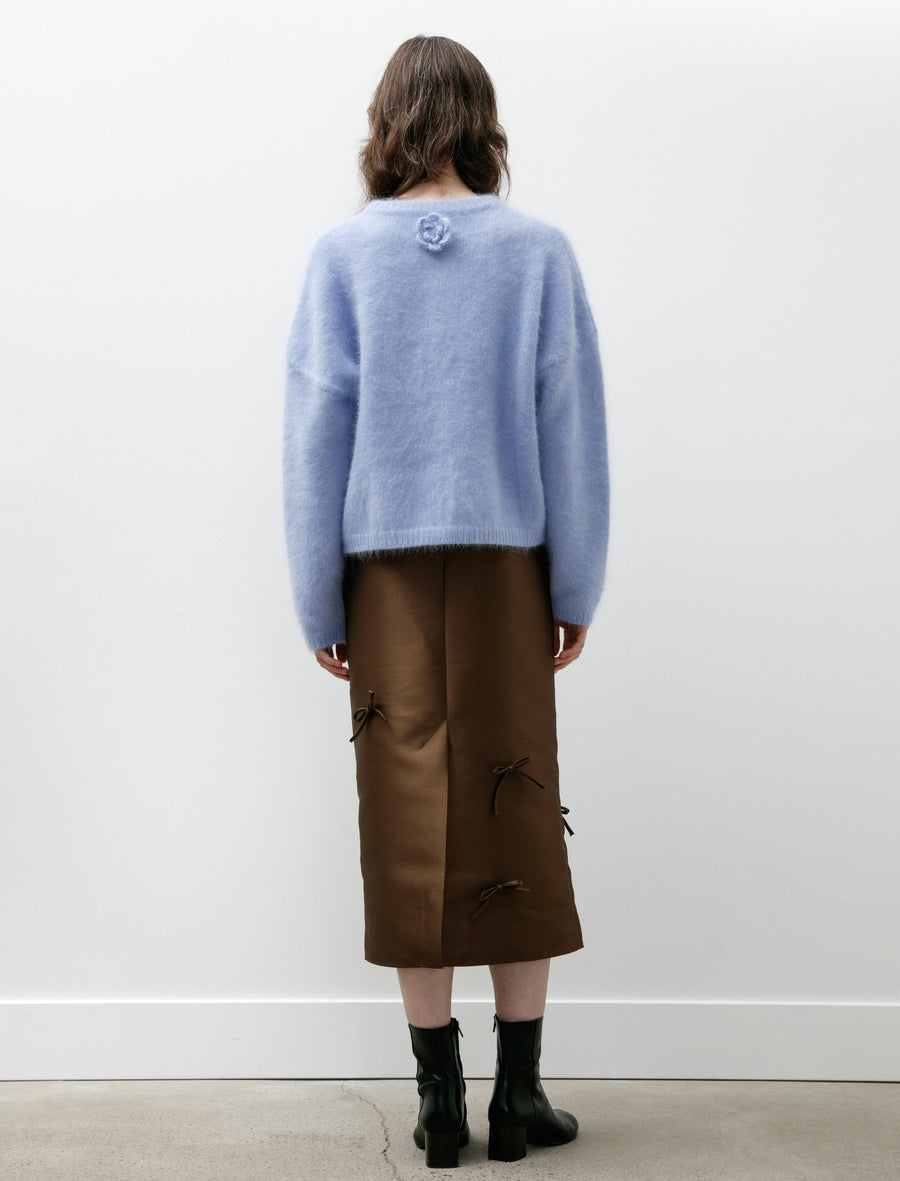 Simple Bow Skirt Brown - Image 6