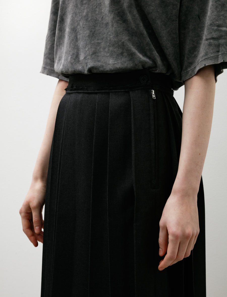 Pleat Skirt Dark Grey - Image 7