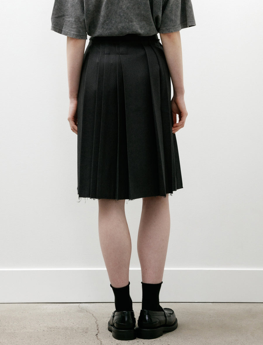 Pleat Skirt Dark Grey - Image 6