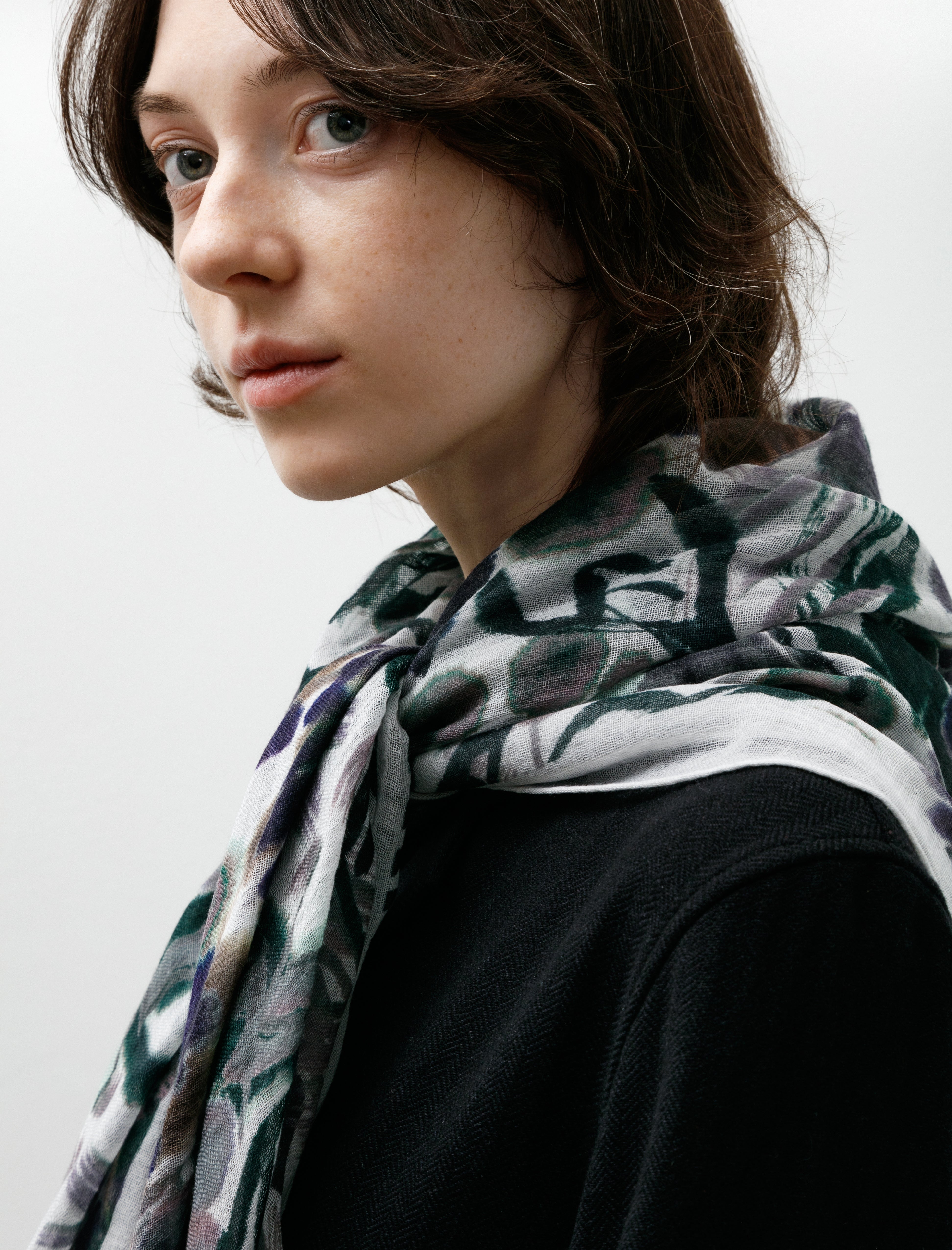 Casey Casey Square Scarf Blues