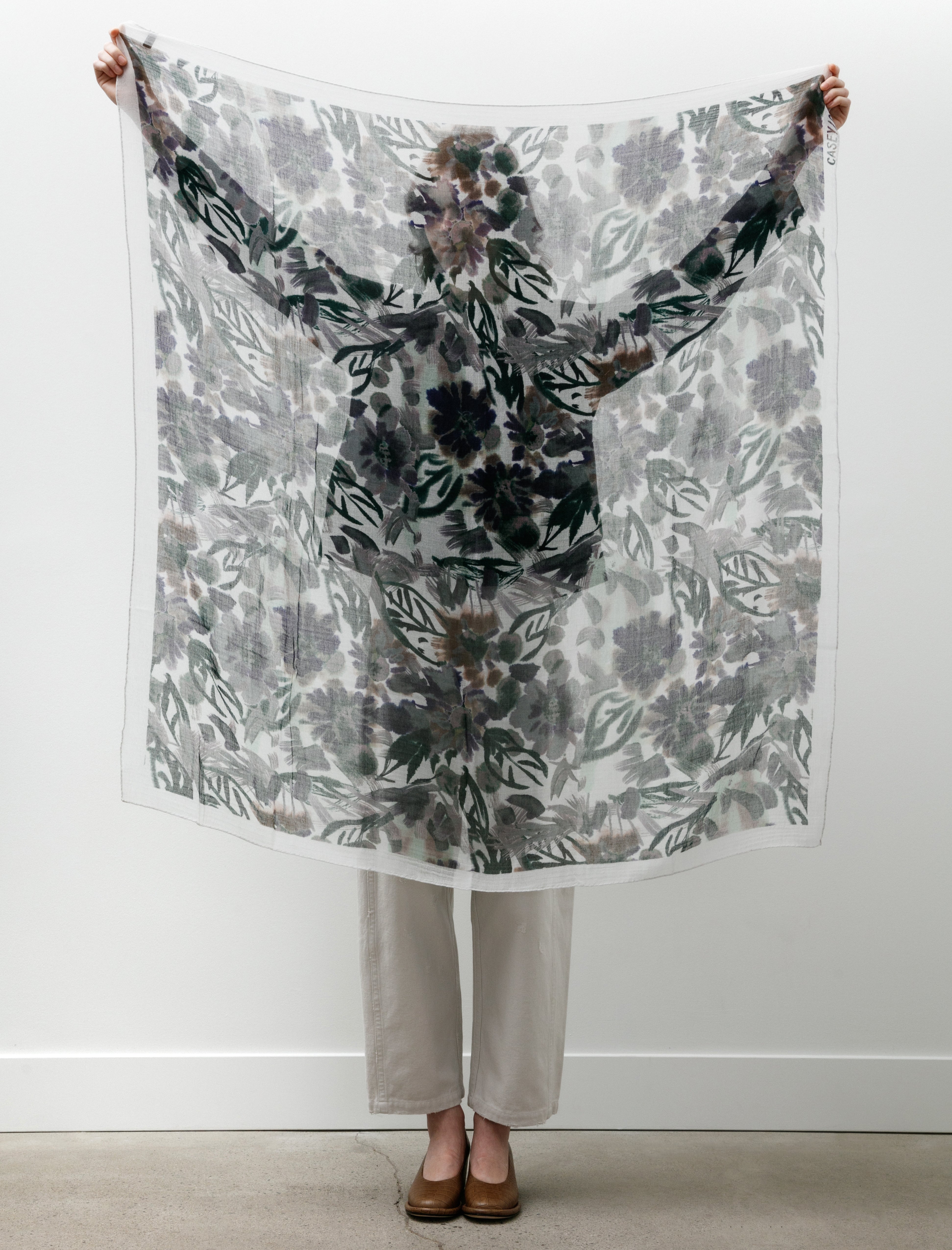 Casey Casey Square Scarf Blues