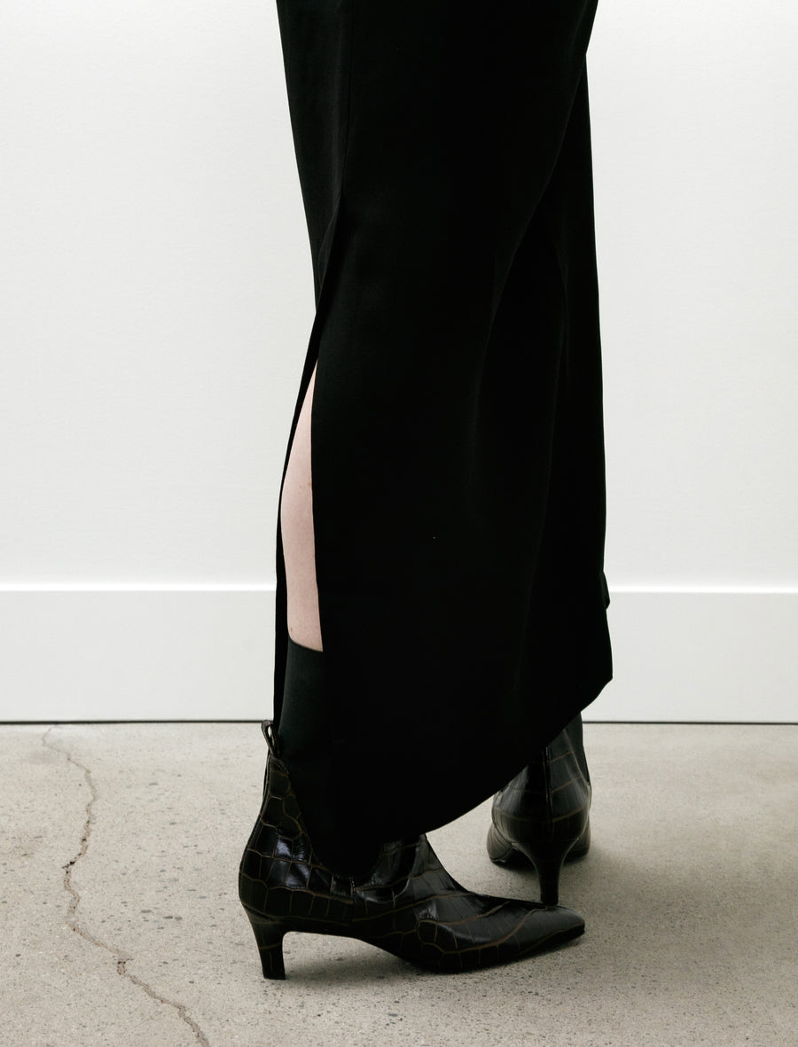 Long Sleeve Slouch Waist Dress Black - Image 4