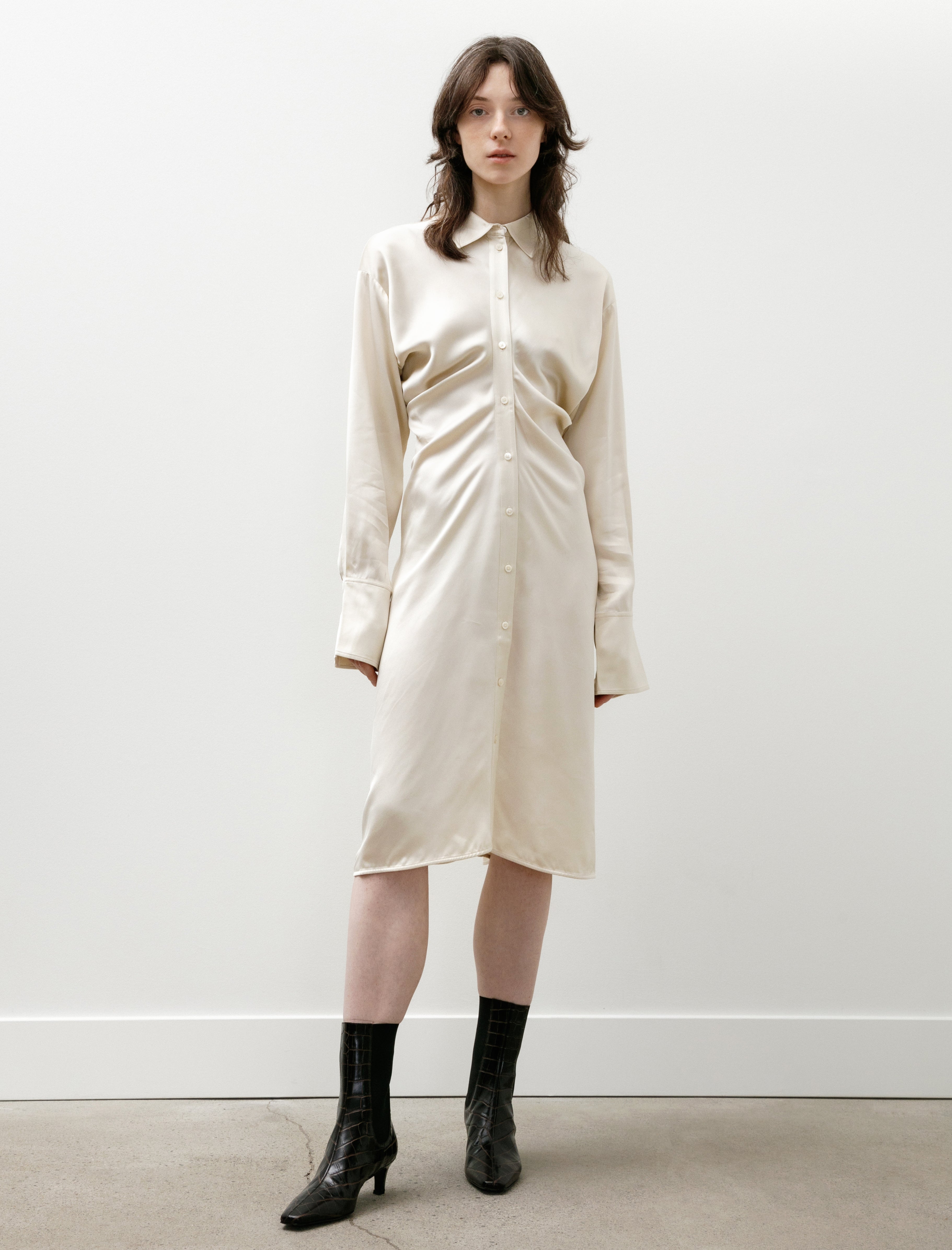 Totême Slouch Shirtdress Snow