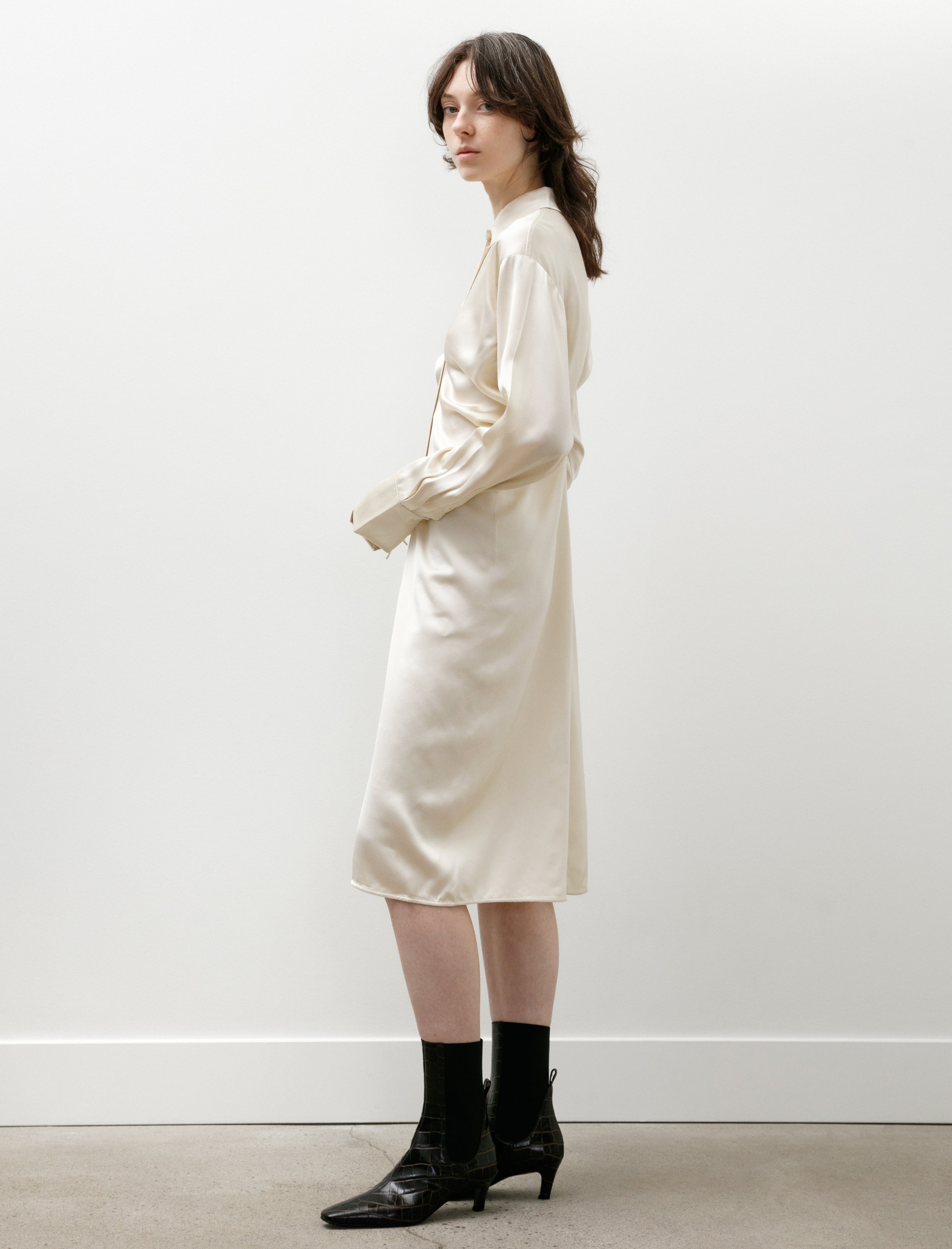 Totême Slouch Shirtdress Snow