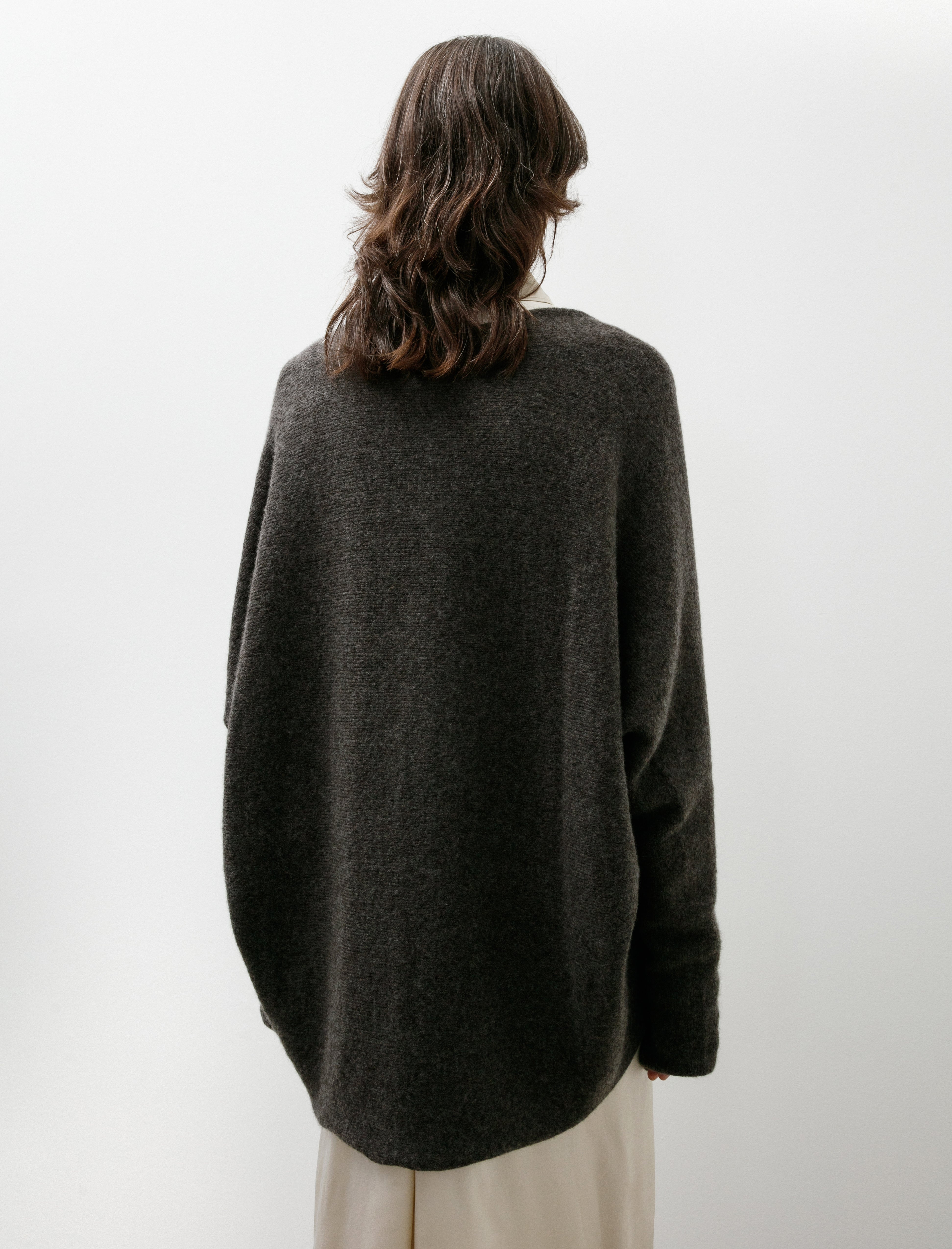 Lauren Manoogian Soft Horizontal Cardigan Blackened
