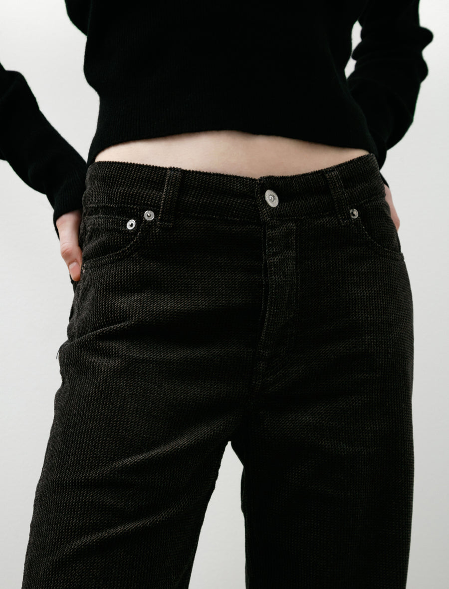 Treble Cut Dark Brown Twill Cord - Image 7