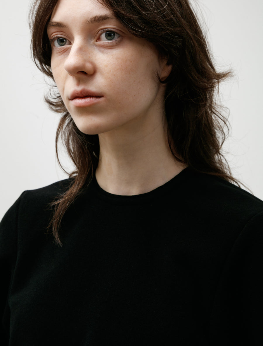 Tailored Tee Top Wool Fleece Black - Image 2