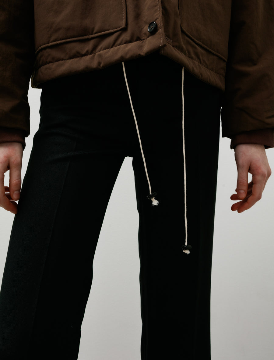 Puffed Simple Jacket Brown - Image 5