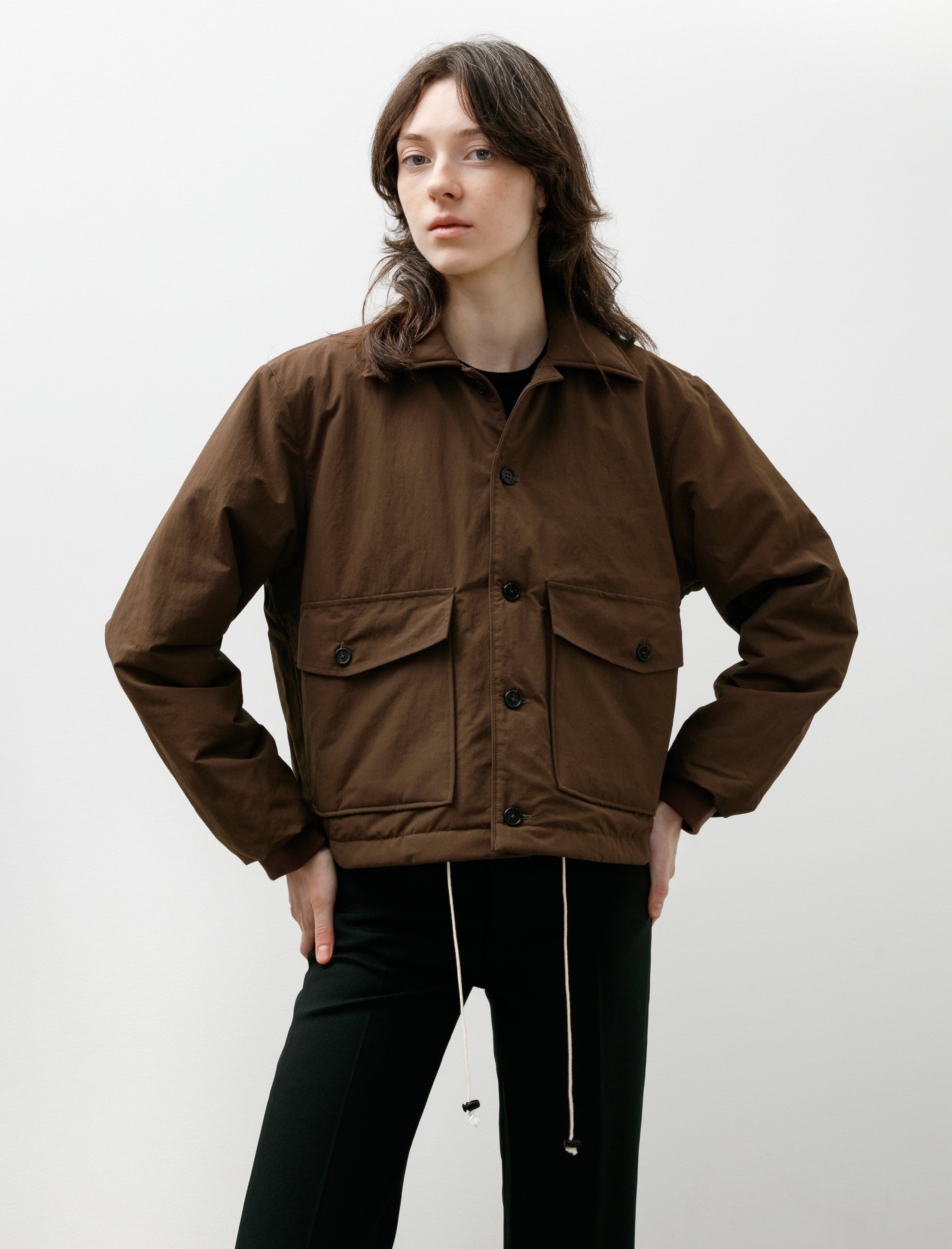 Camiel Fortgens Puffed Simple Jacket Brown