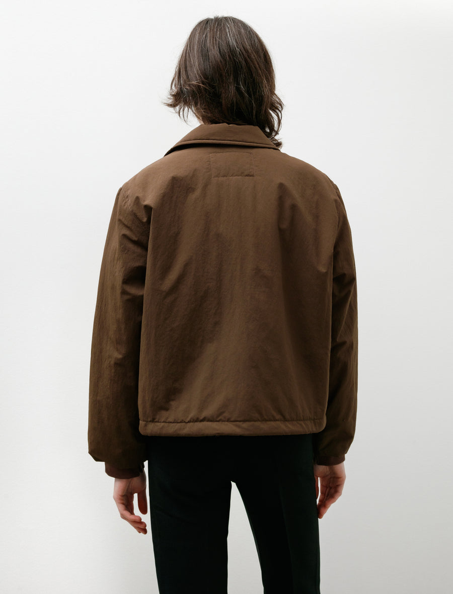 Puffed Simple Jacket Brown - Image 4