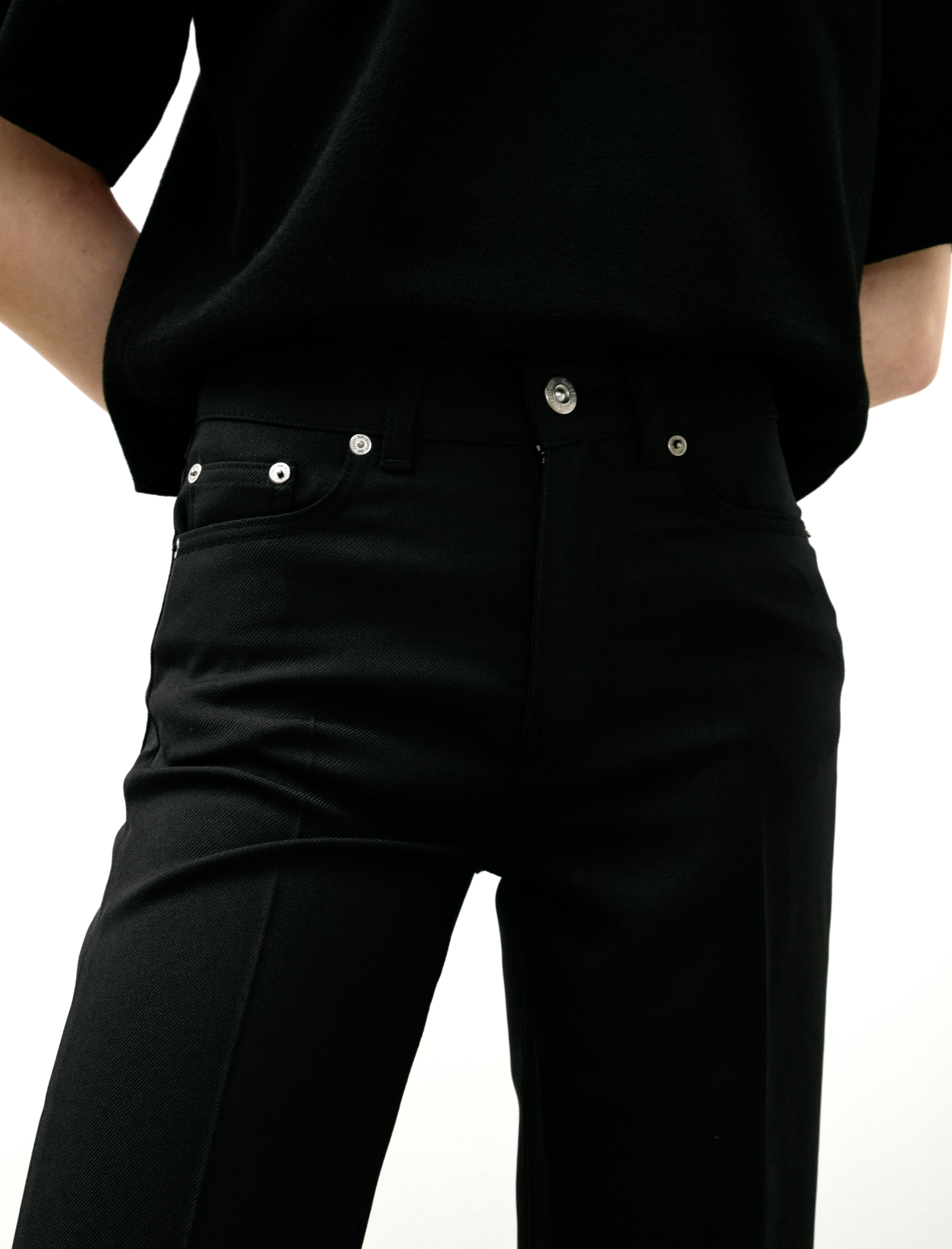 Our Legacy Boot Cut Black Permanent Crease