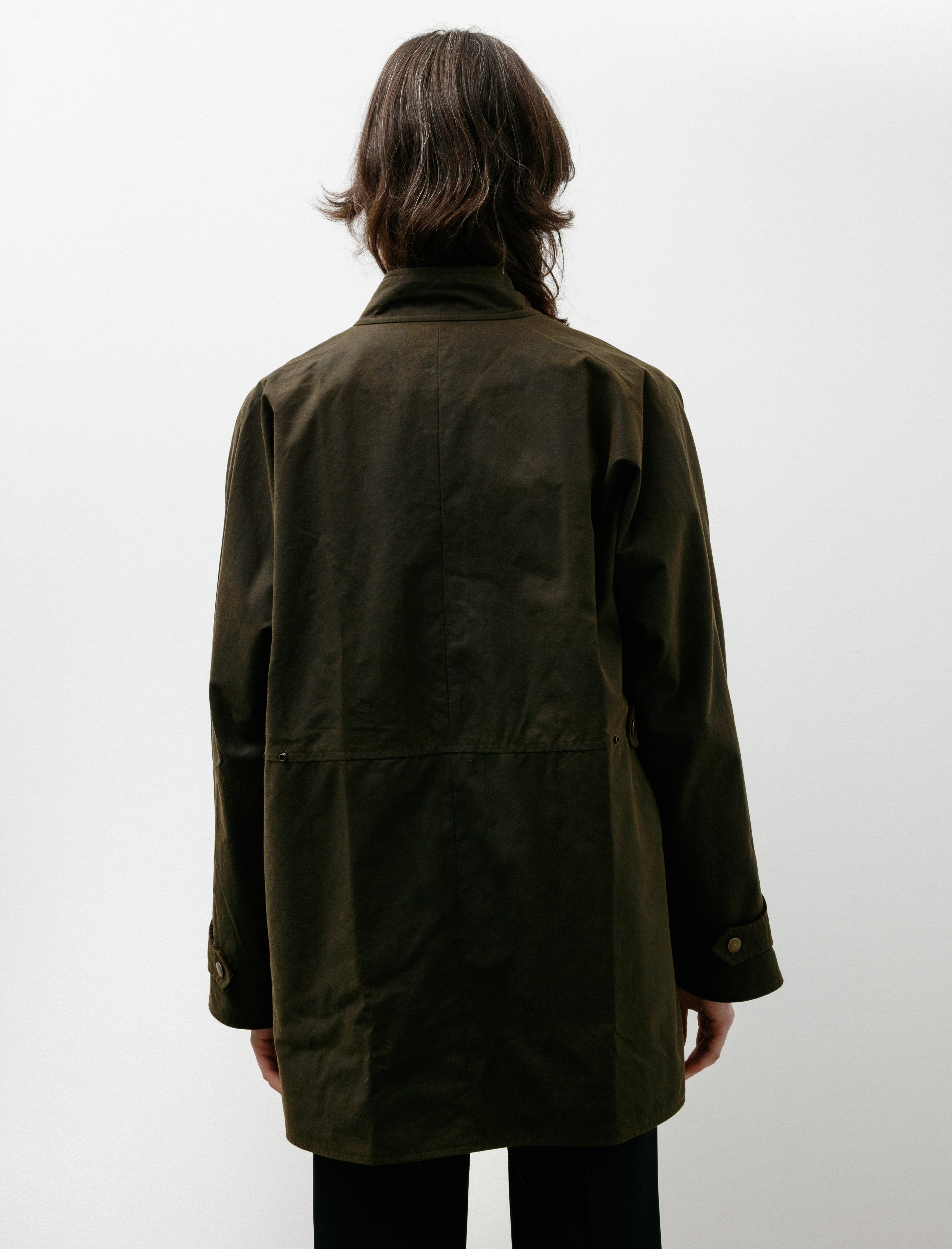Seventyfive Mid Length Pipa Waxed Jacket Pine