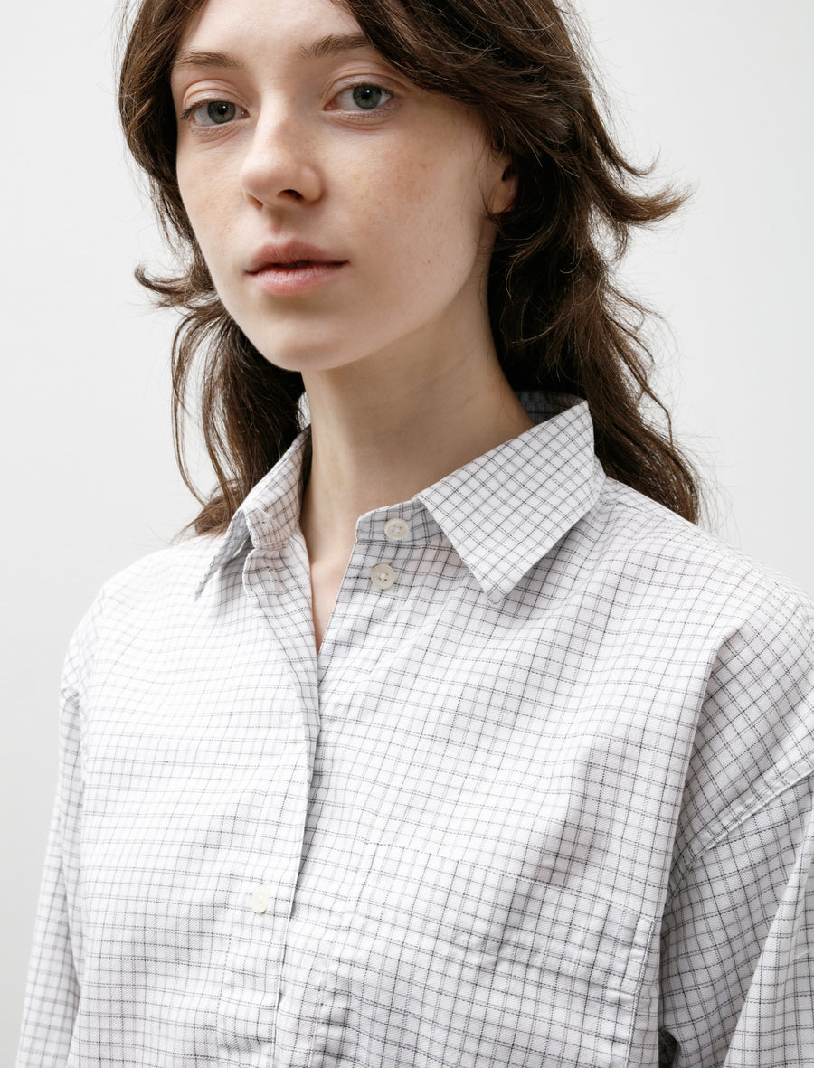 New Format Shirt White Vintage Check - Image 2