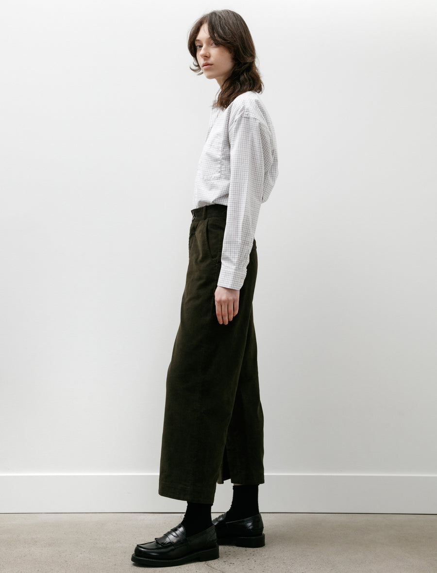 Rambling Trouser Dark Olive Corduroy - Image 3