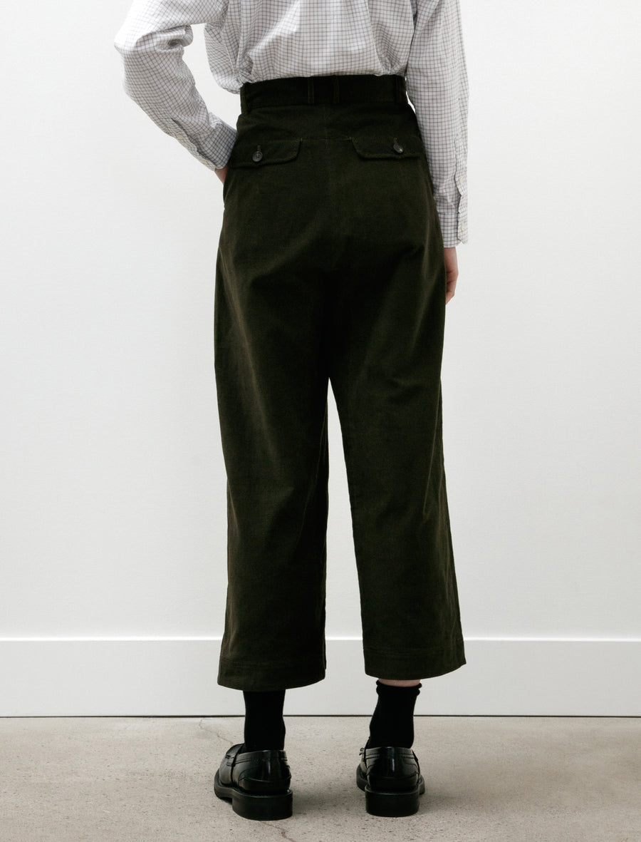 Rambling Trouser Dark Olive Corduroy - Image 6