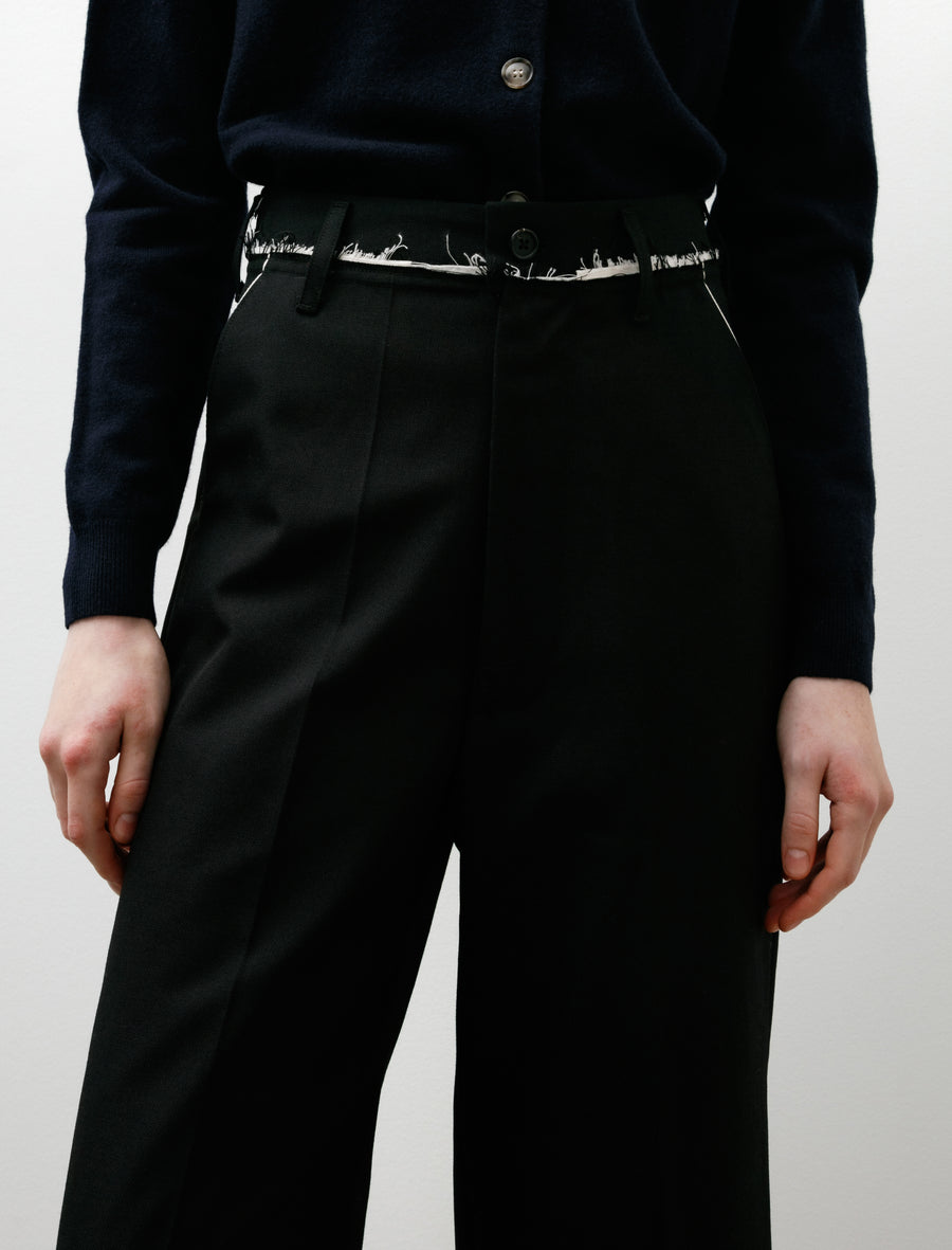 Straight Slack Poly Wool Twill Black - Image 7