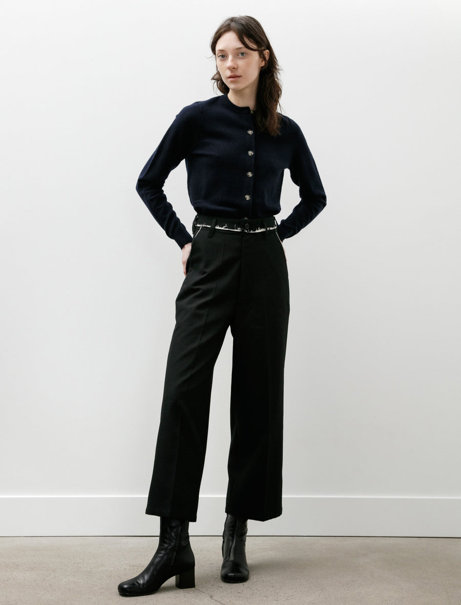 Straight Slack Poly Wool Twill Black - Image 1