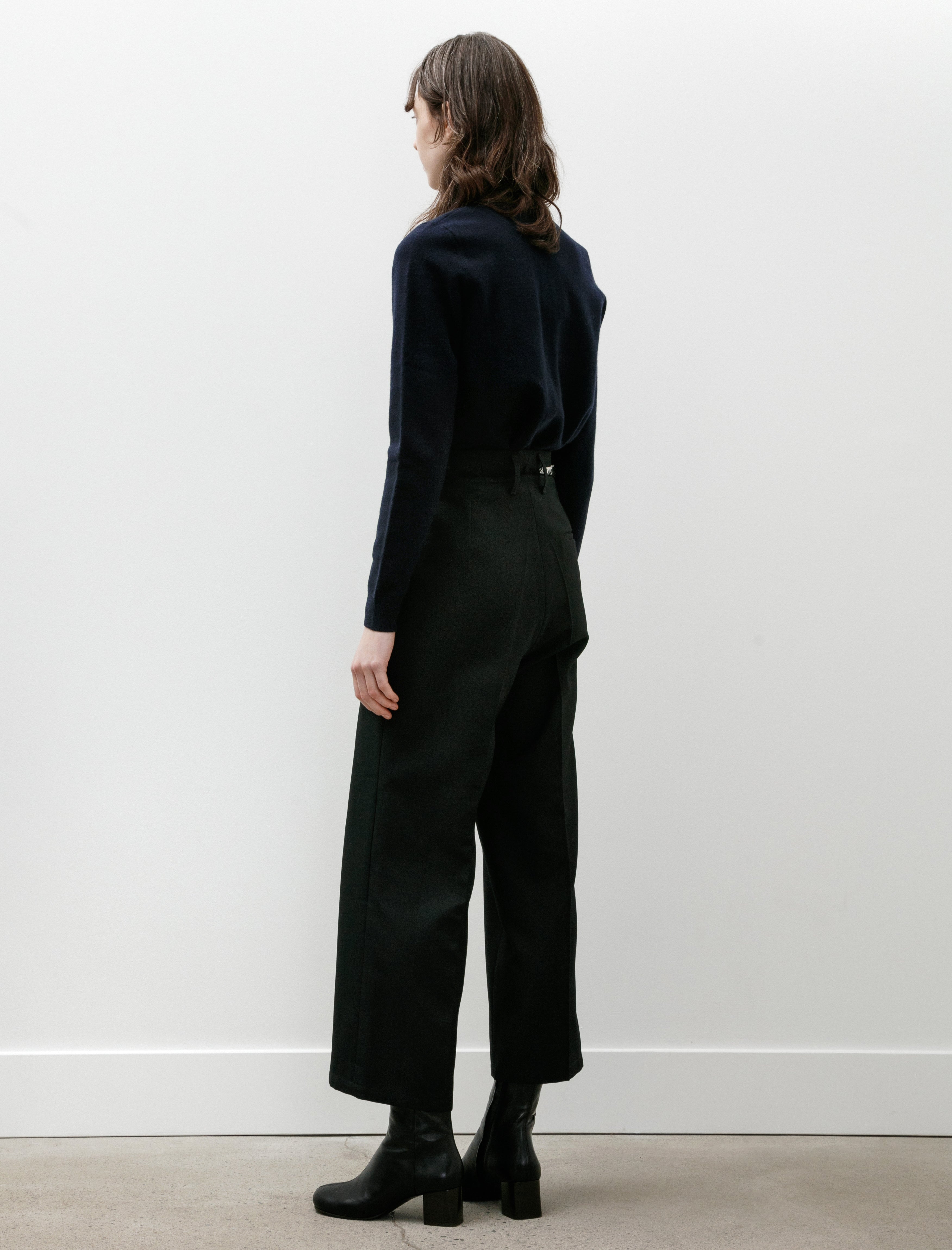 Camiel Fortgens Straight Slack Poly Wool Twill Black