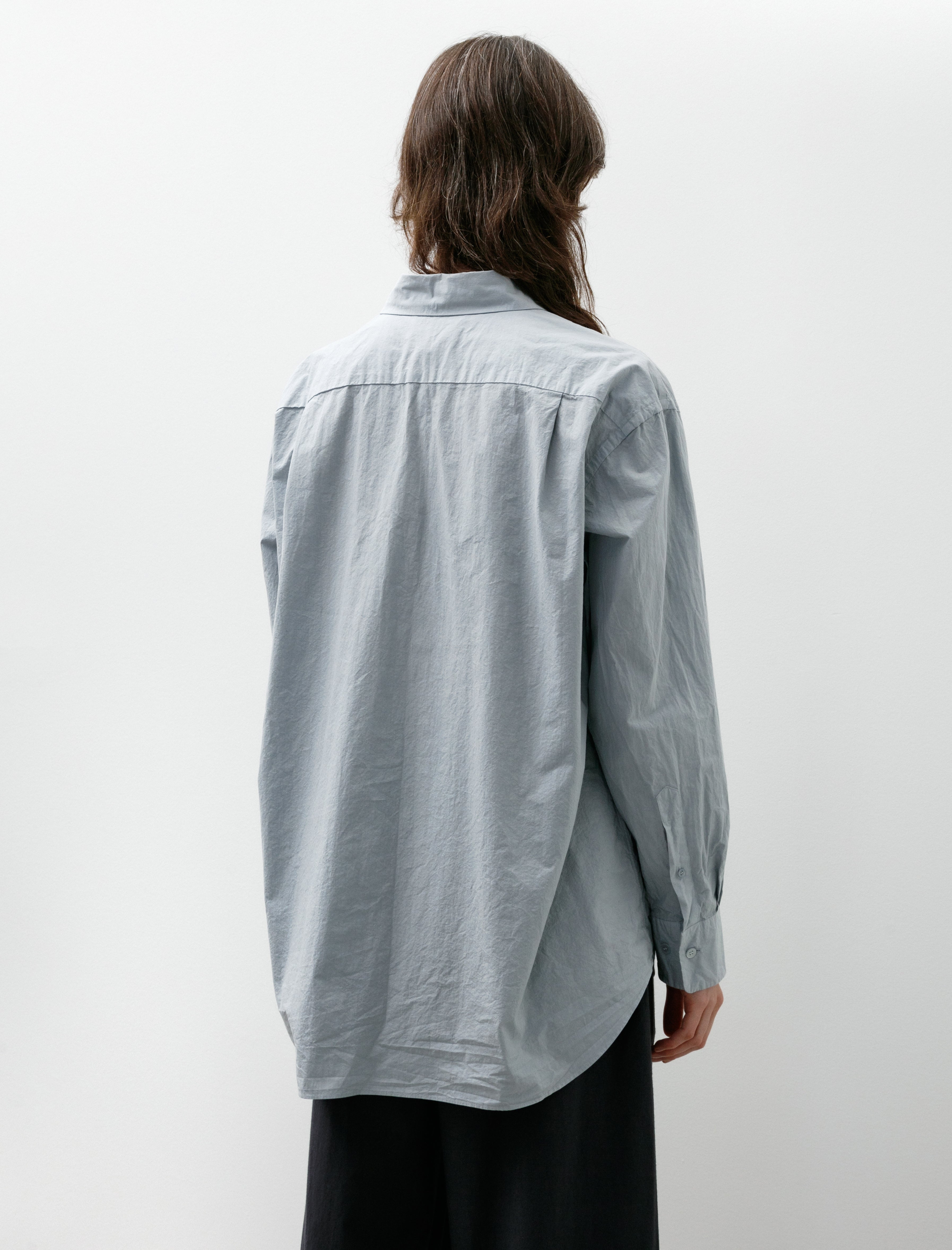 Yoko Sakamoto Regular Collar Shirt Sky Blue