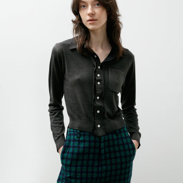 Camiel Fortgens 70s Cardigan Silk Cotton Fade Out Black – Neighbour