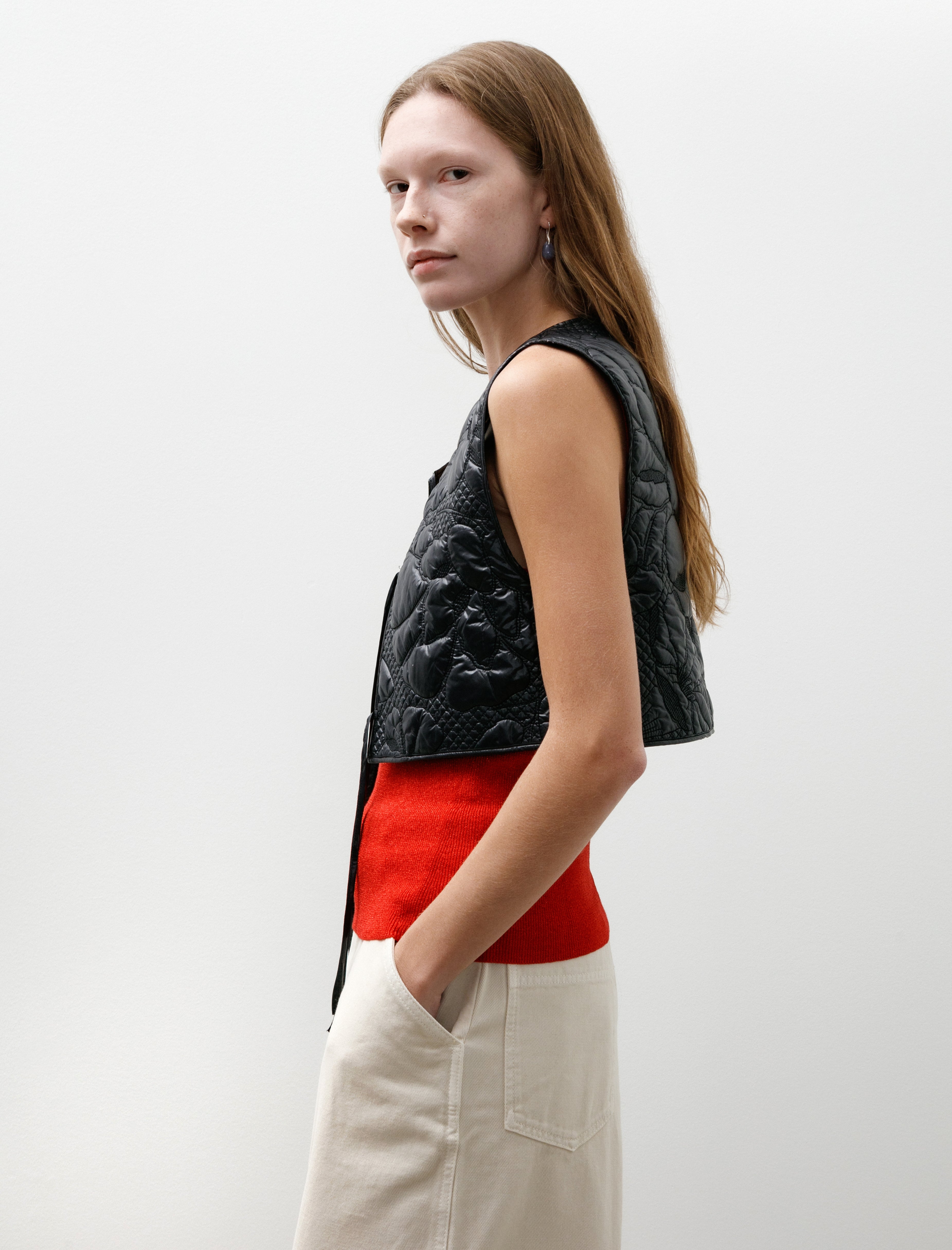 Cecilie Bahnsen Bowie Zip Coat Black