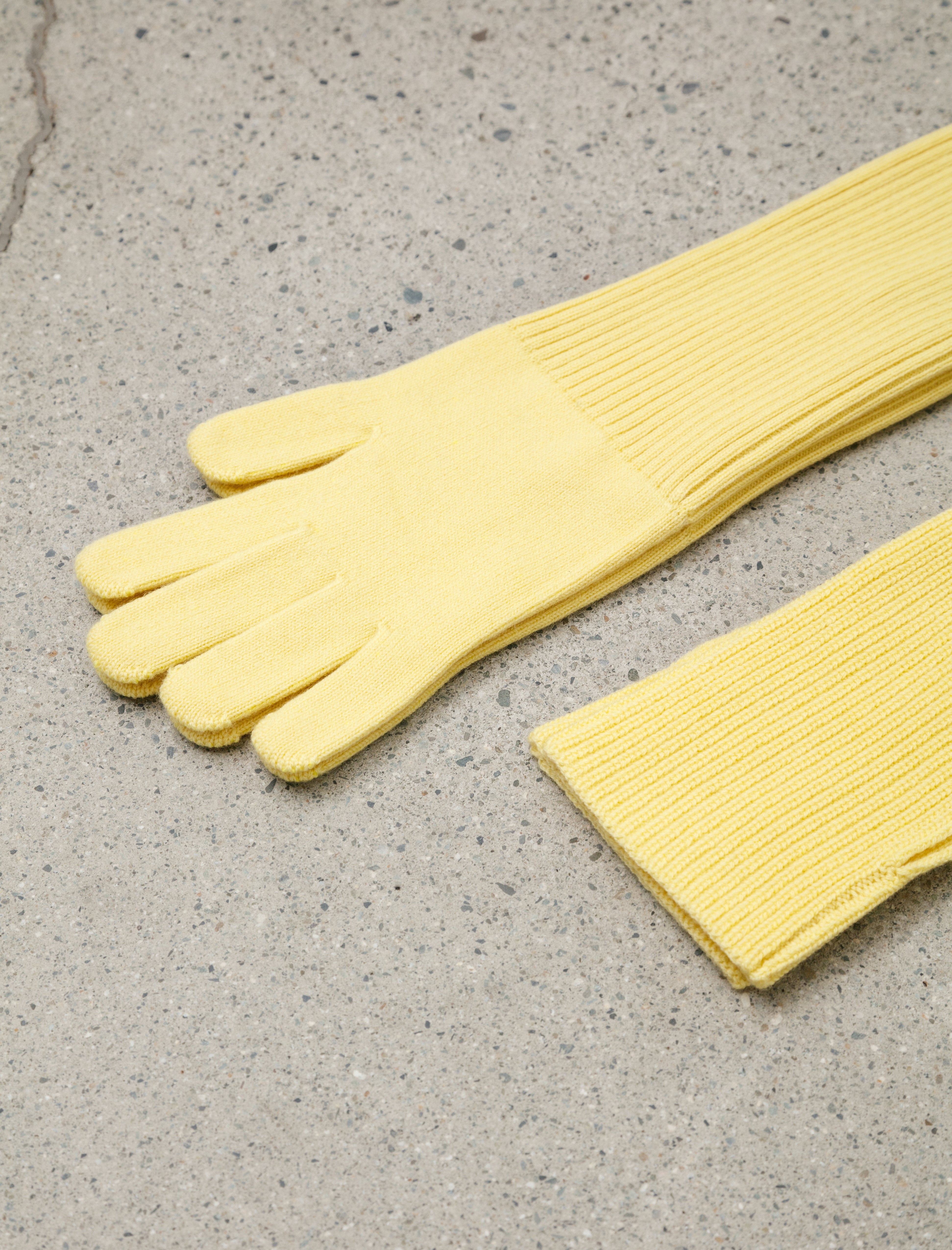 Graphpaper Mercerized Fine Wool Knit Layered Gloves