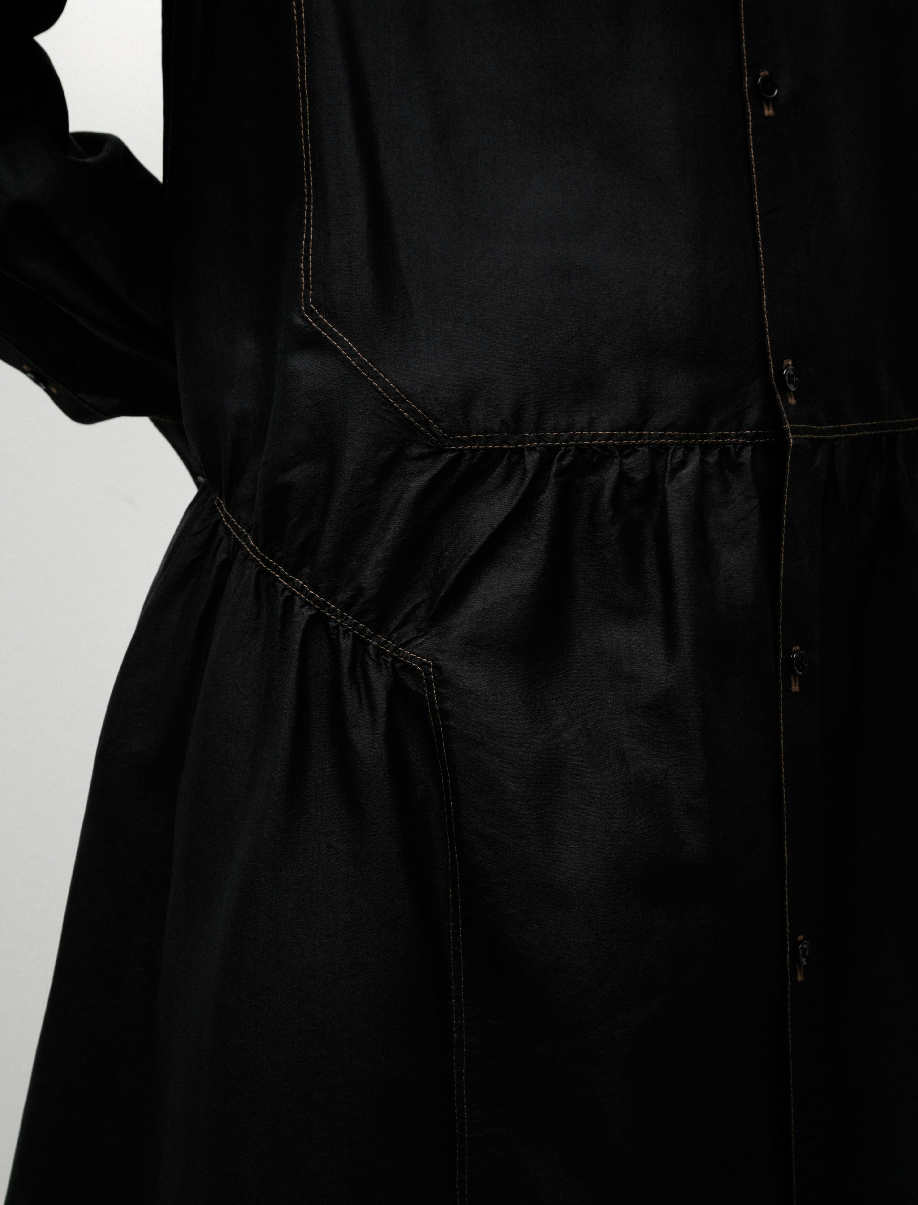 Lemaire Buttoned Dress Black