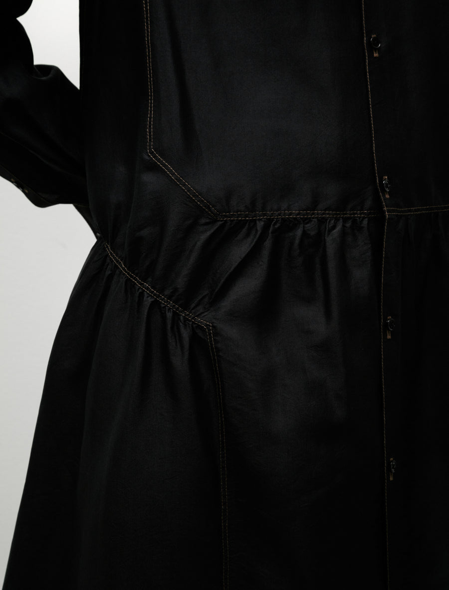 Buttoned Dress Black - Image 5