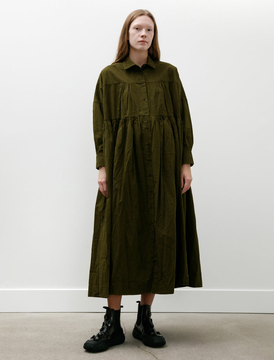 Square Long Sleeve Dress Green Lake - Image 1