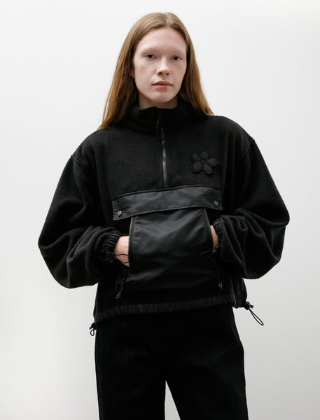 Cecilie Bahnsen Bastian Fleece Anorak Black – Neighbour
