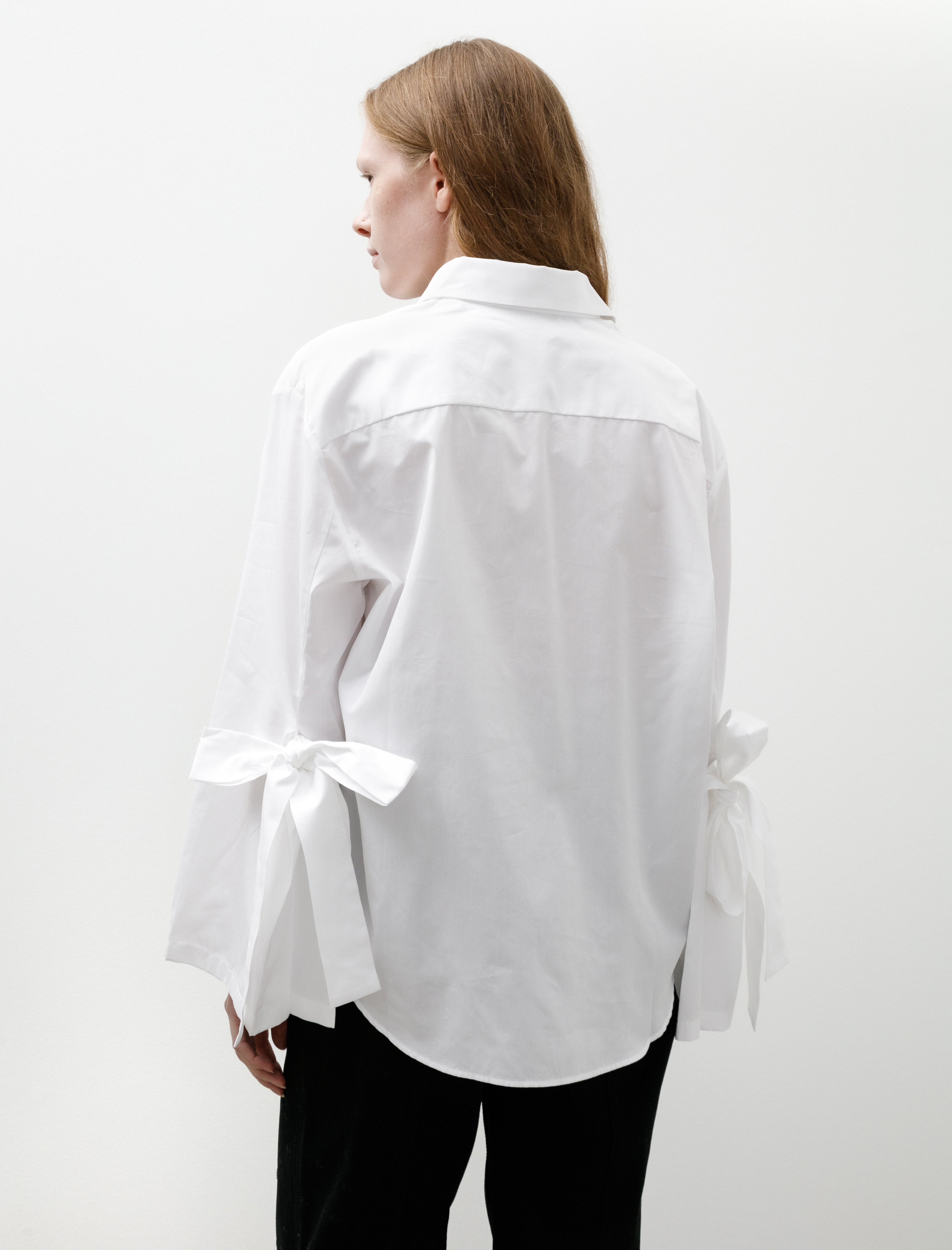 Cecilie Bahnsen Bridget Shirt with Bows White