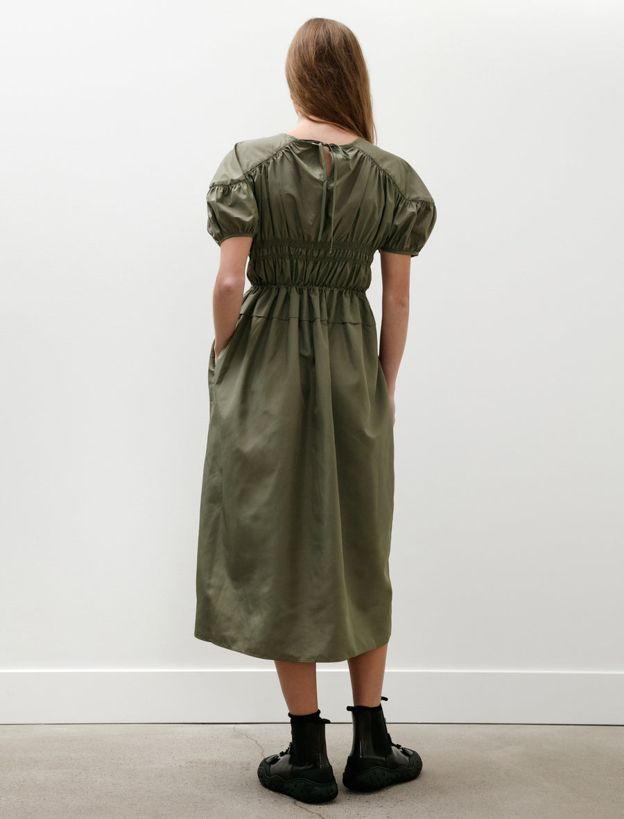 Betsy Dress Recycled Faille Olive - Image 4
