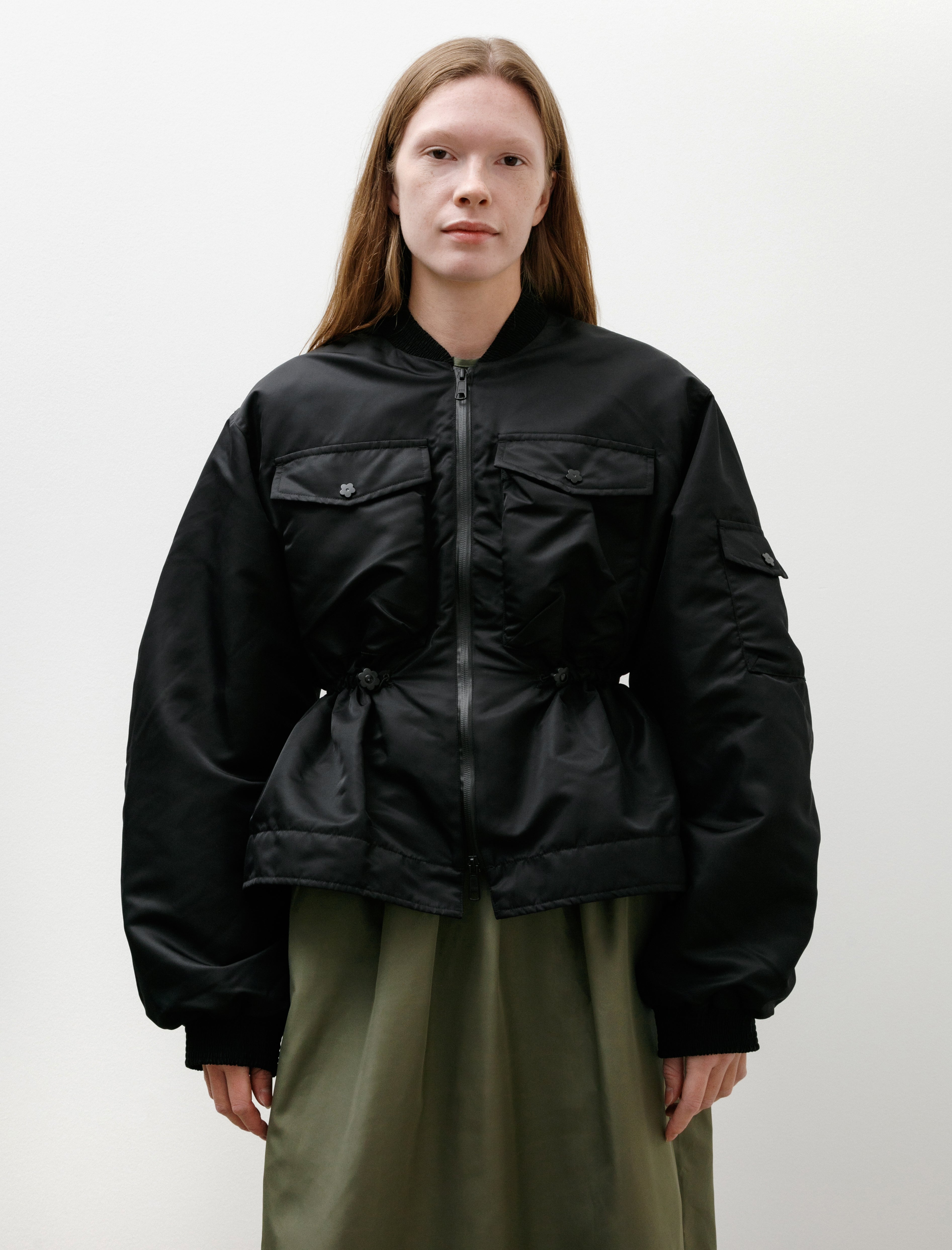 Cecilie Bahnsen Birdie Jacket Technical Nylon Black