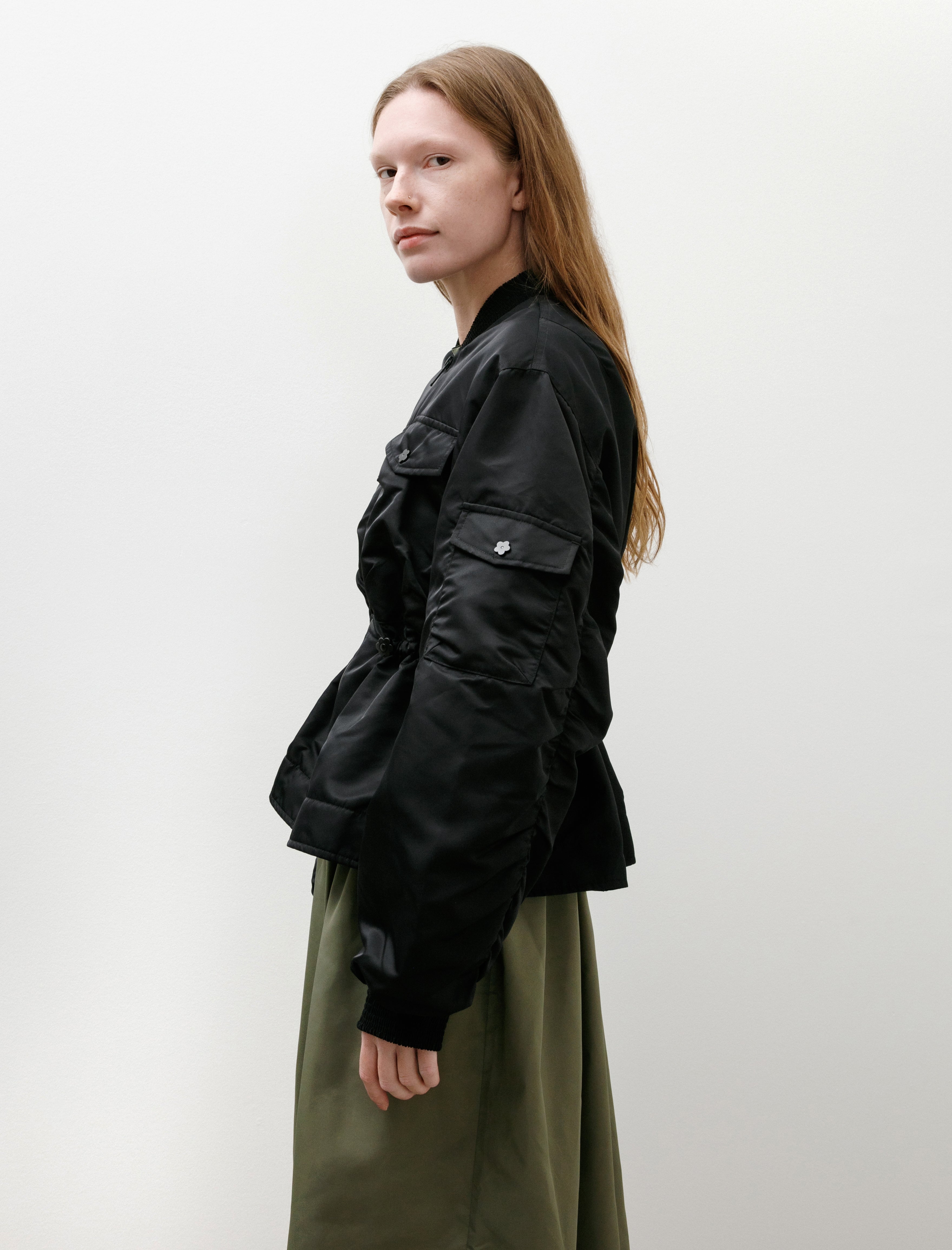 Cecilie Bahnsen Birdie Jacket Technical Nylon Black