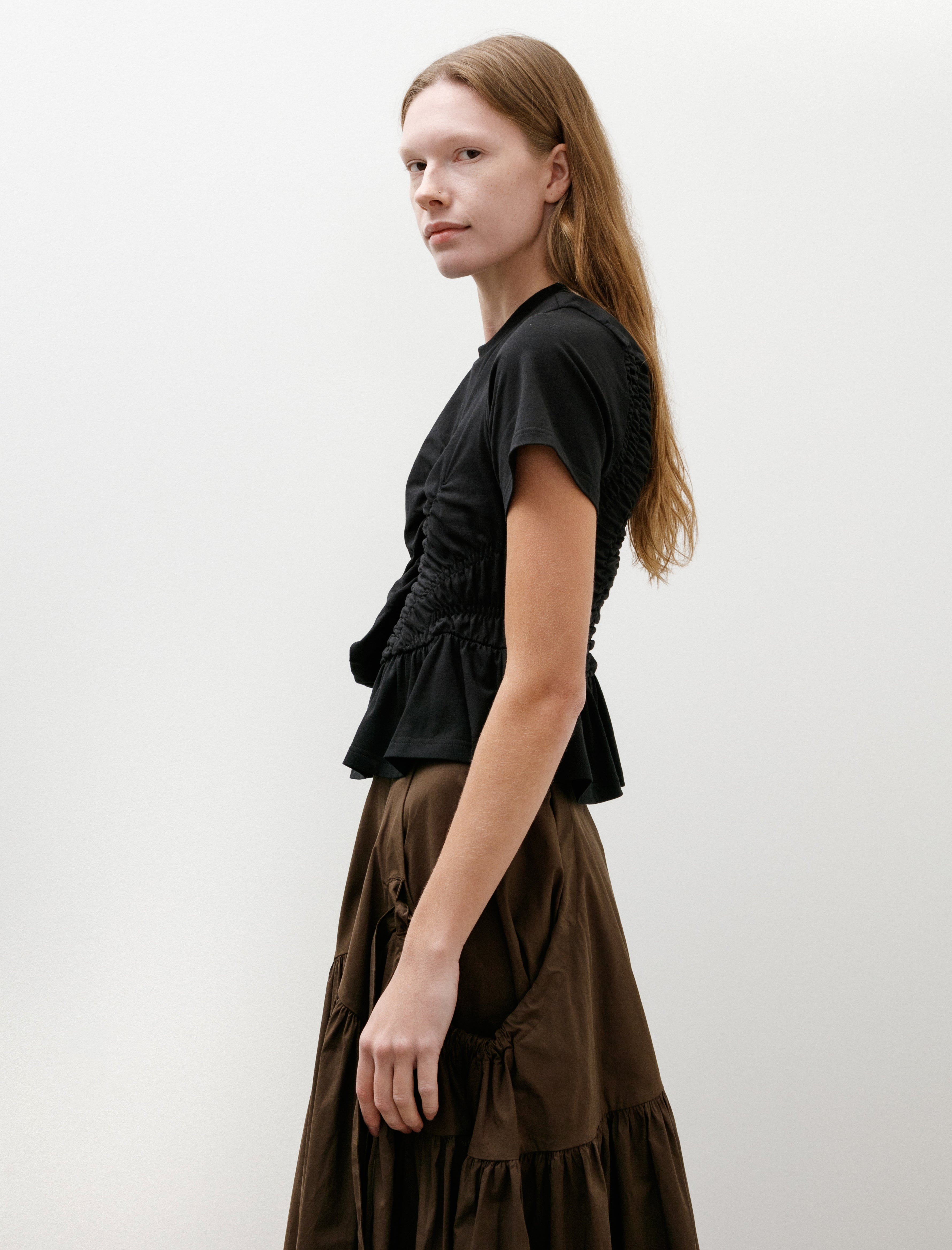 Cecilie Bahnsen Ace T-Shirt Black Jersey