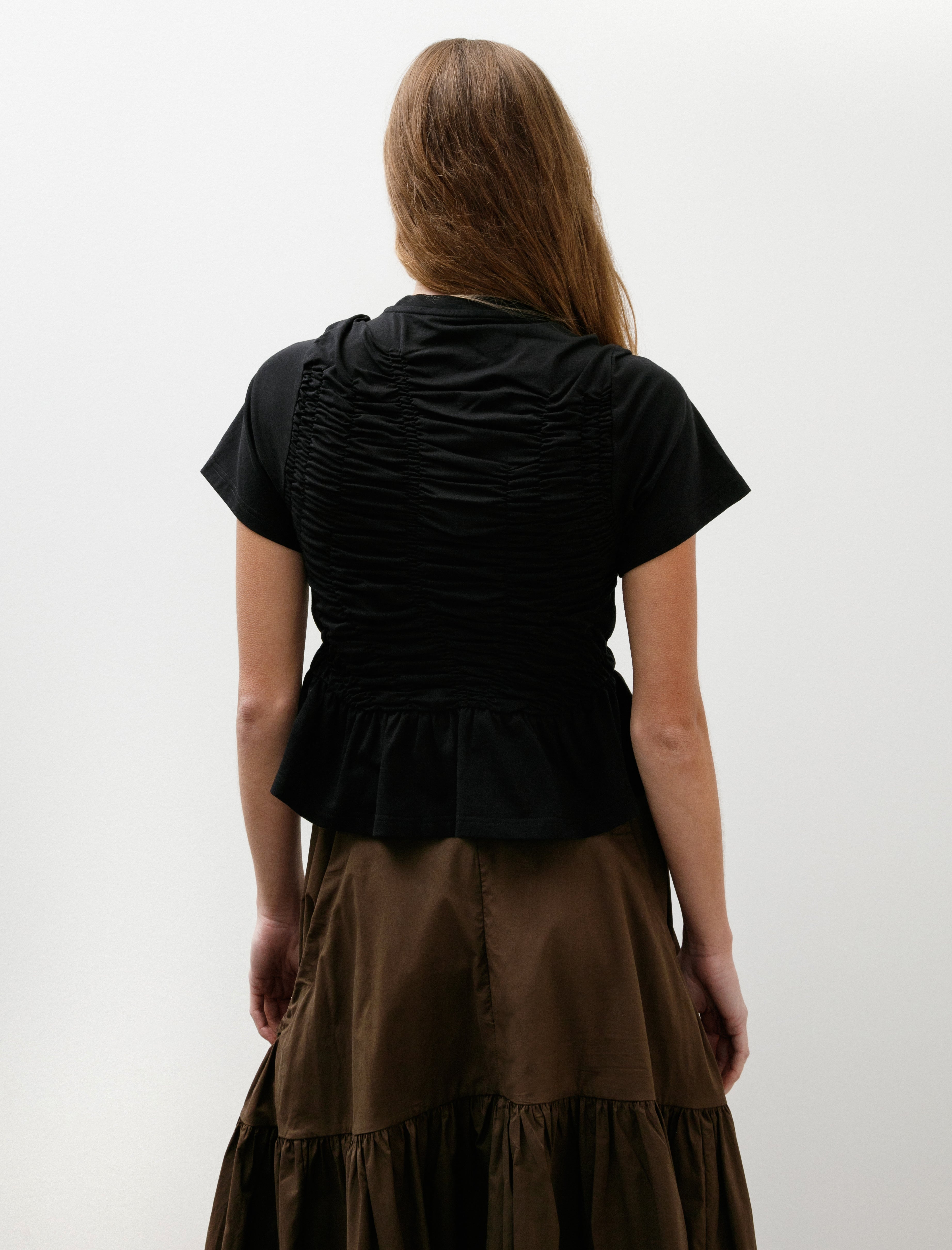 Cecilie Bahnsen Ace T-Shirt Black Jersey